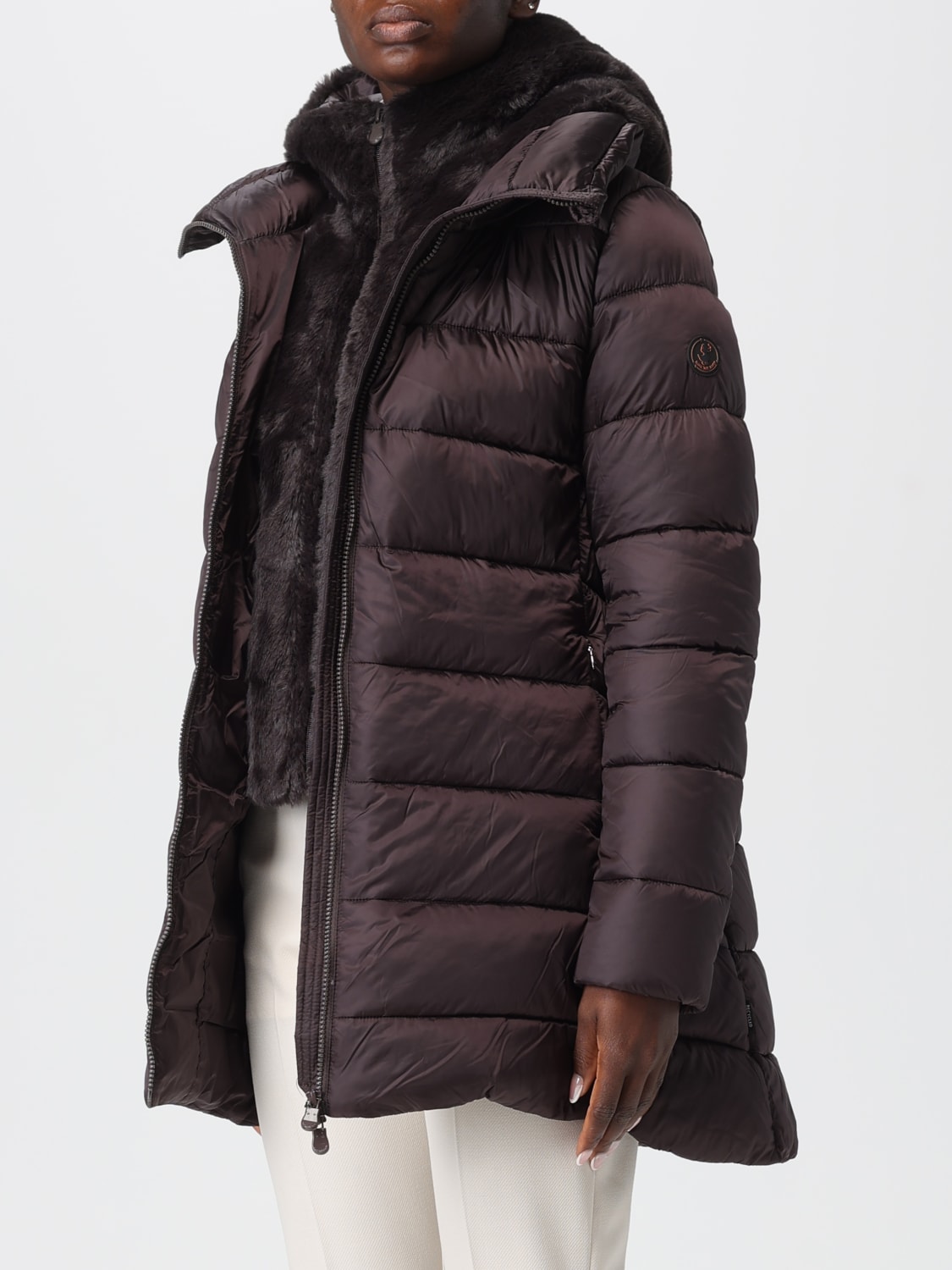 SAVE THE DUCK JACKET: Jacket woman Save The Duck, Brown - Img 3