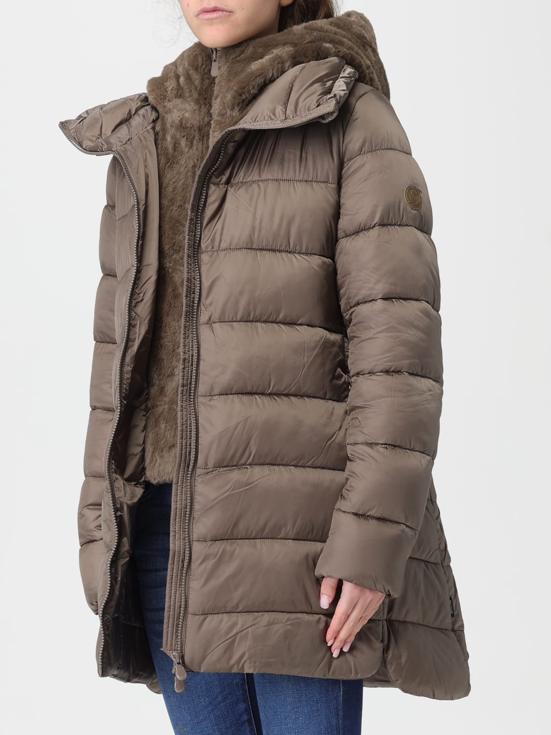 SAVE THE DUCK 外套: 外套 女士 Save The Duck, 焦色 - Img 3