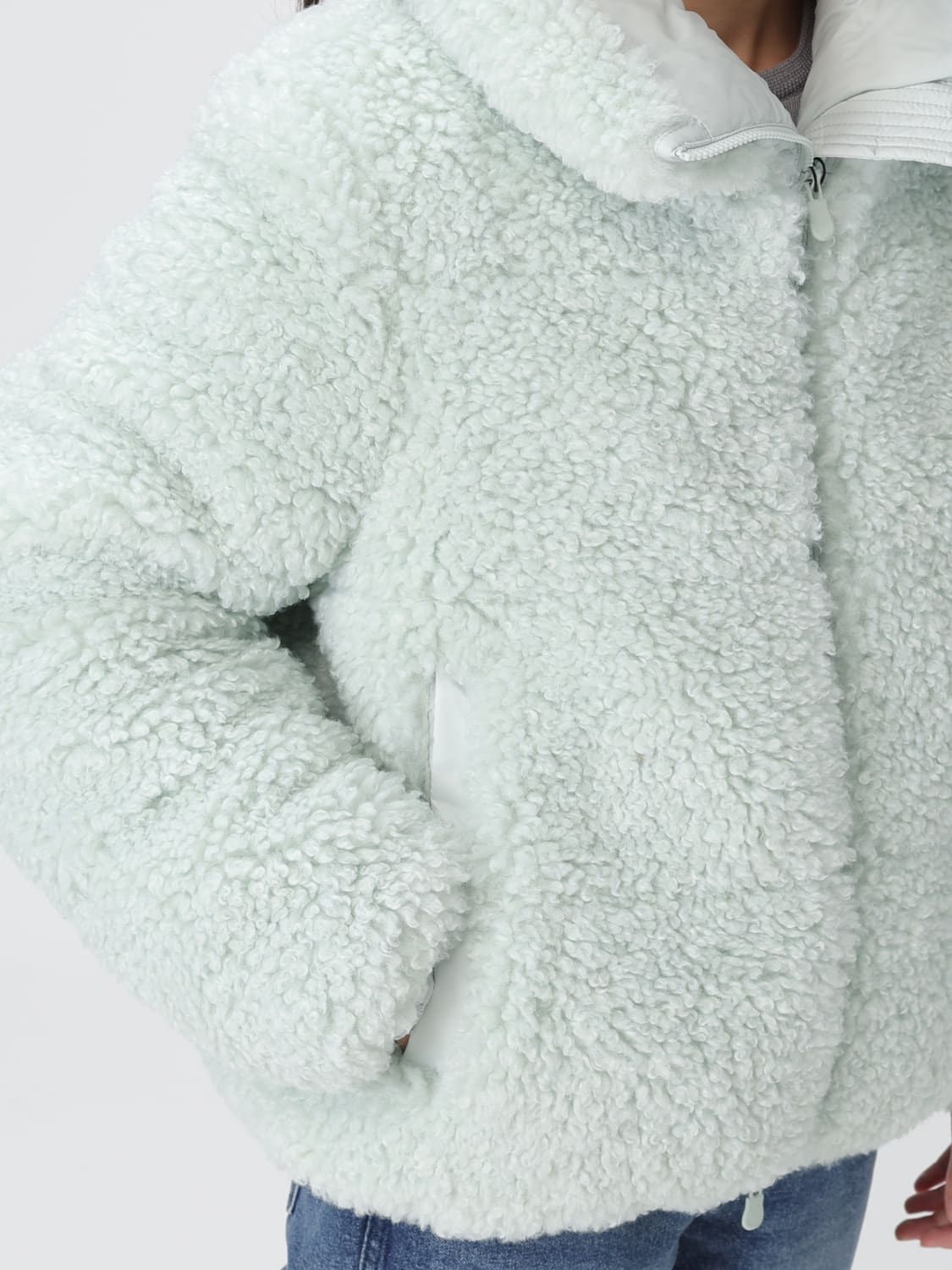 SAVE THE DUCK PELZMANTEL: Jacke damen Save The Duck, Blau - Img 4