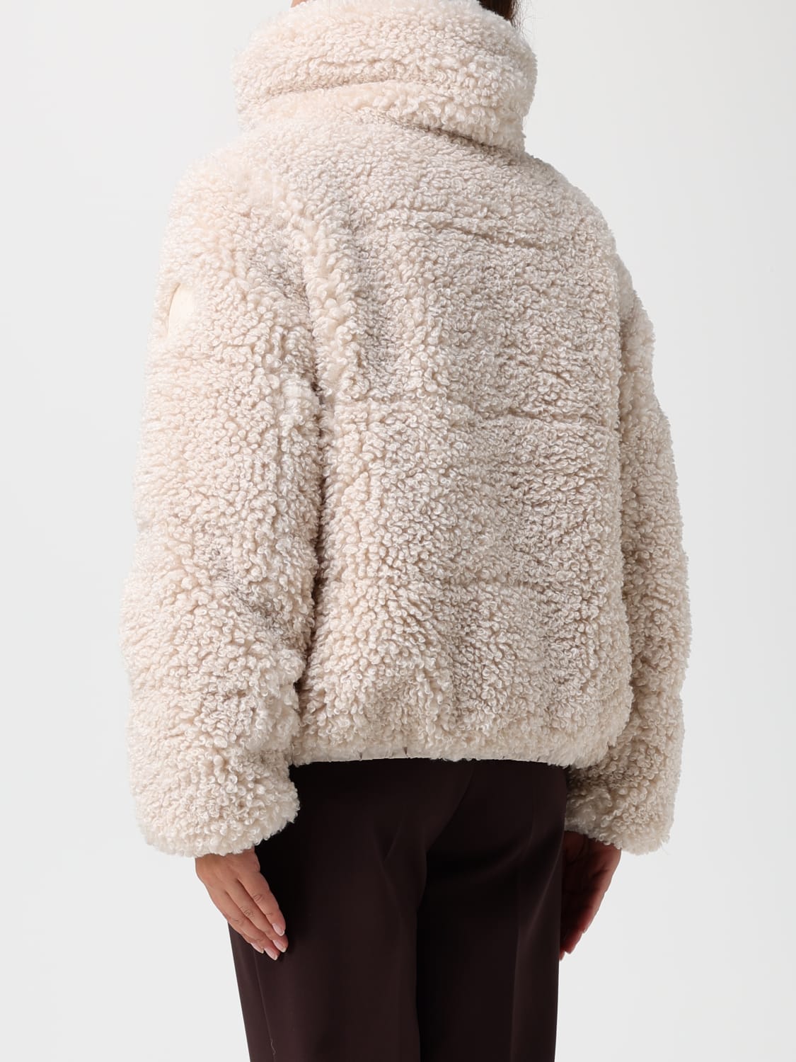 SAVE THE DUCK FUR COAT: Jacket woman Save The Duck, Ivory - Img 2