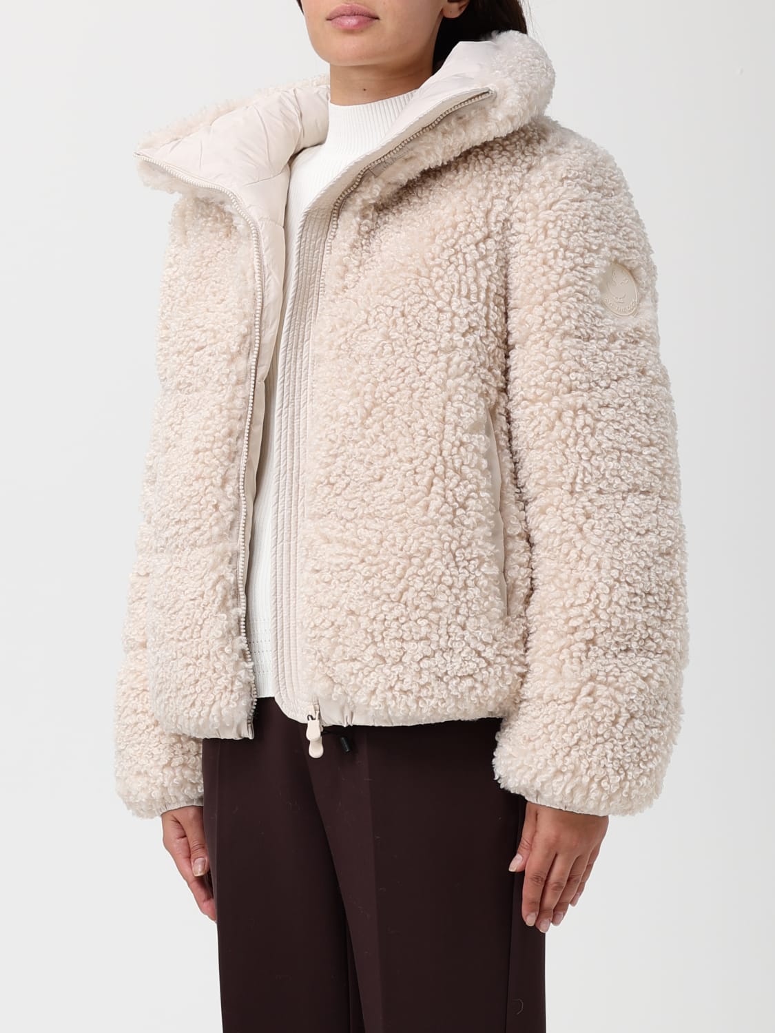 SAVE THE DUCK FUR COAT: Jacket woman Save The Duck, Ivory - Img 3