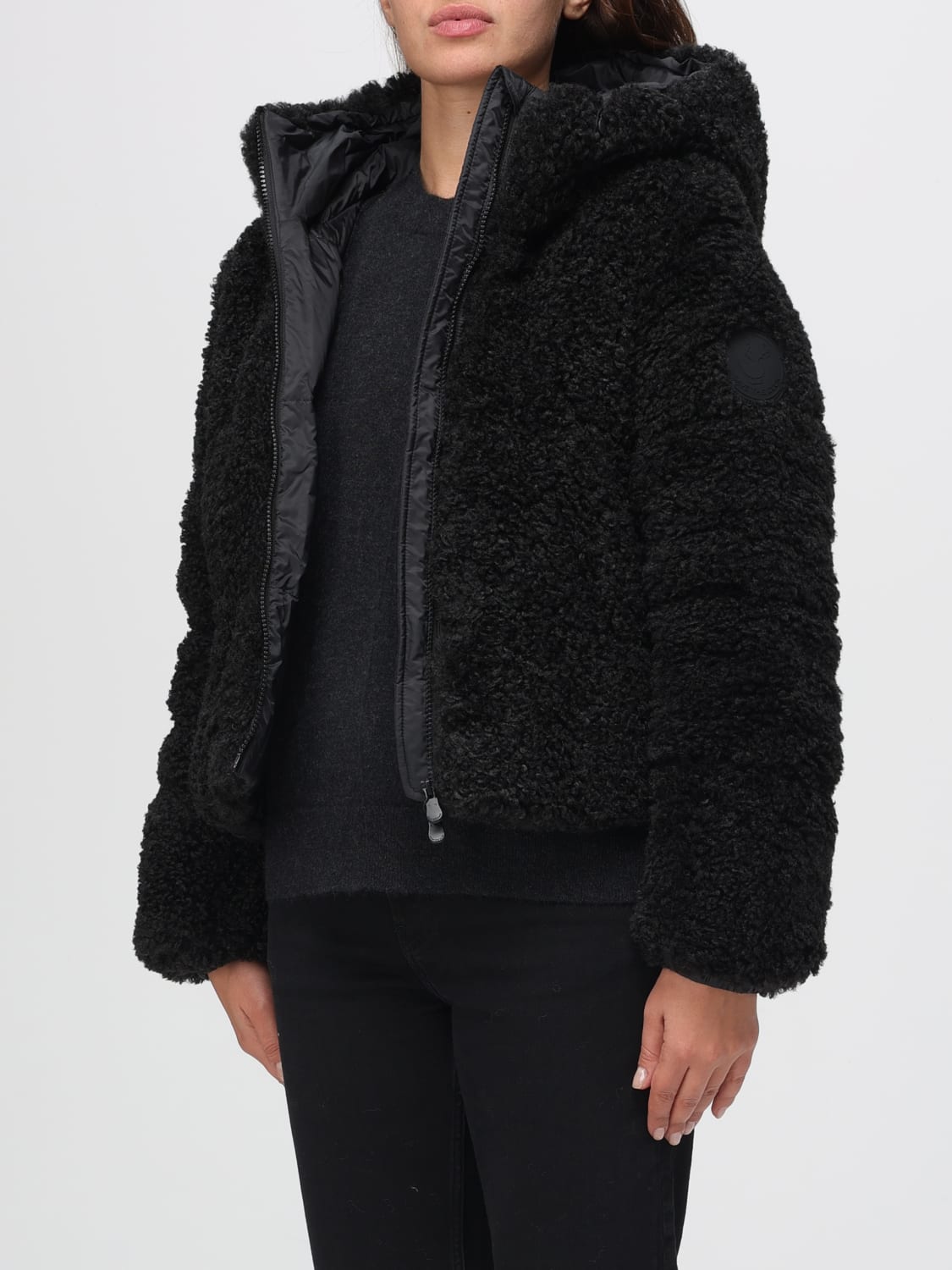 SAVE THE DUCK PELZMANTEL: Jacke damen Save The Duck, Schwarz - Img 3