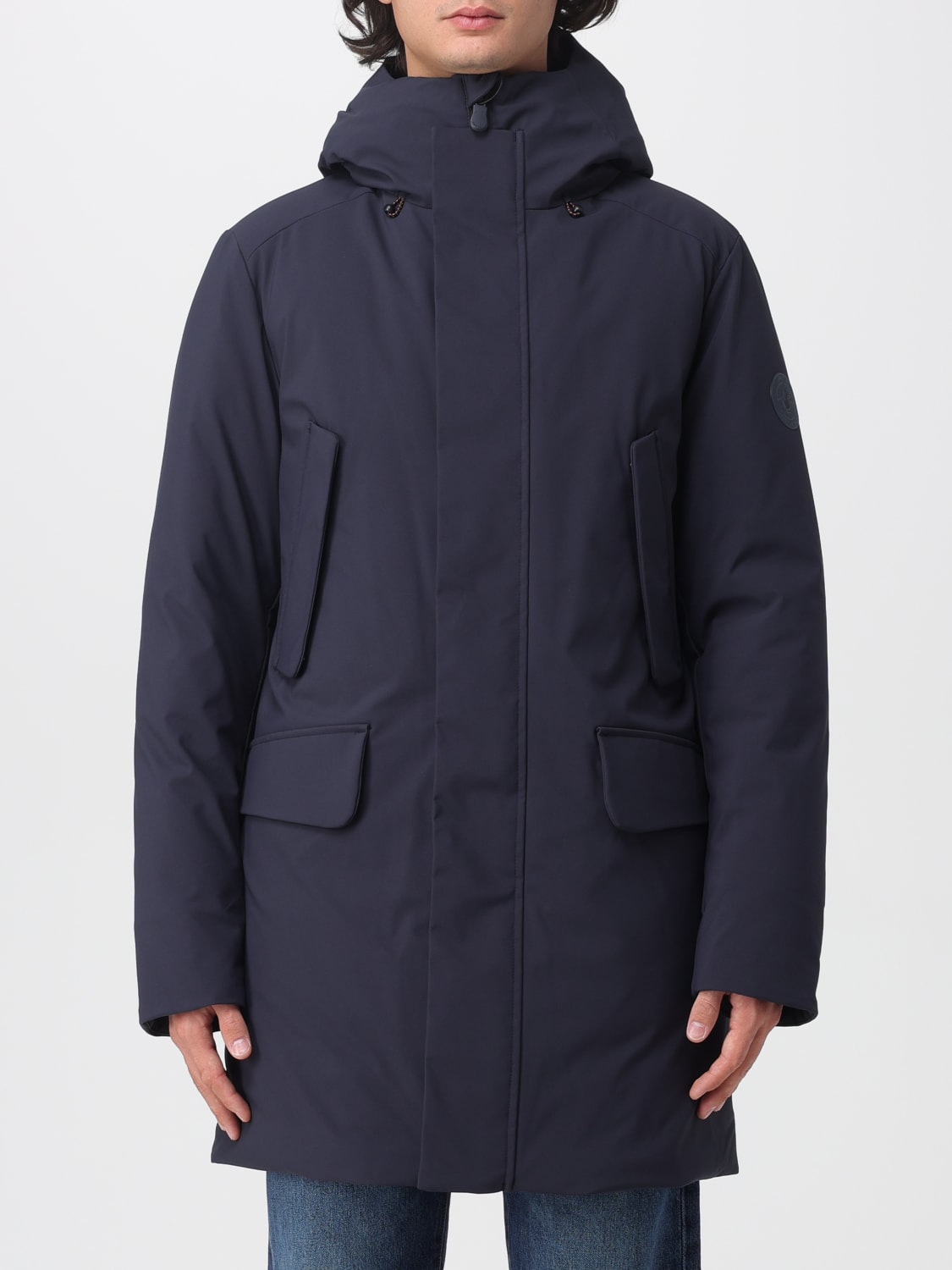 SAVE THE DUCK 大衣: 外套 男士 Save The Duck, 蓝色 - Img 1