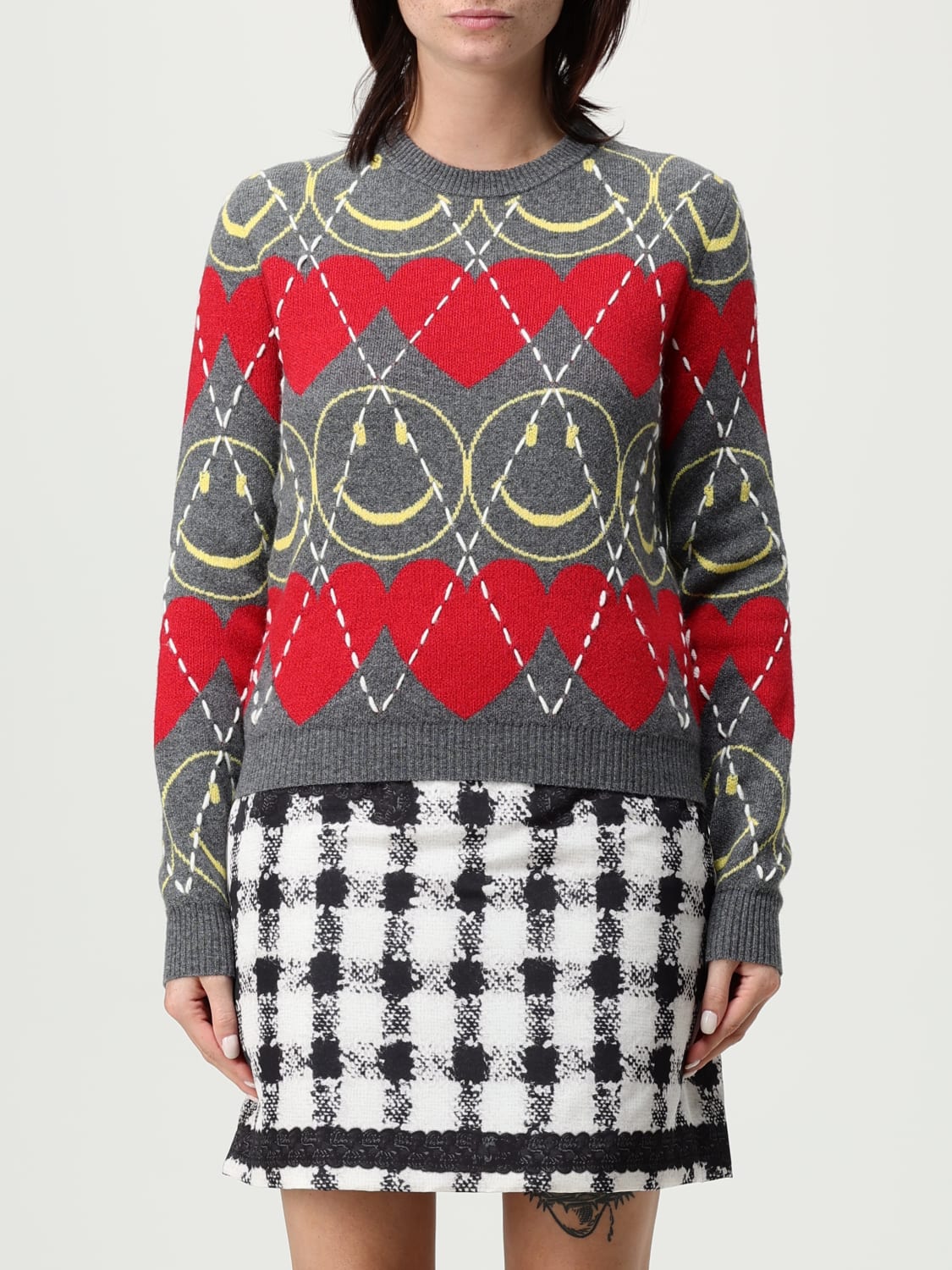 MOSCHINO COUTURE PULLOVER: Pullover damen Moschino Couture, Rot - Img 1