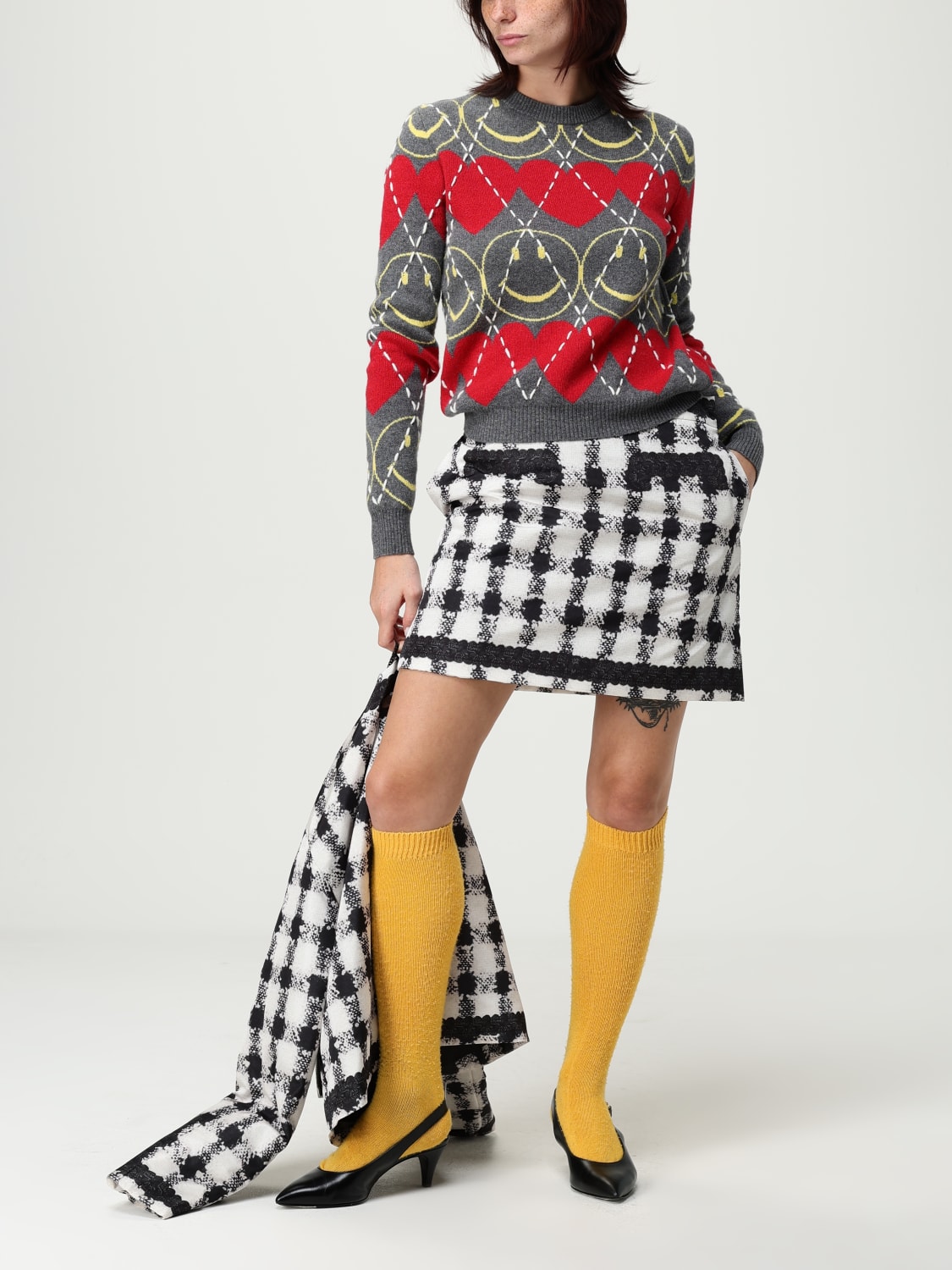 MOSCHINO COUTURE PULLOVER: Pullover damen Moschino Couture, Rot - Img 2