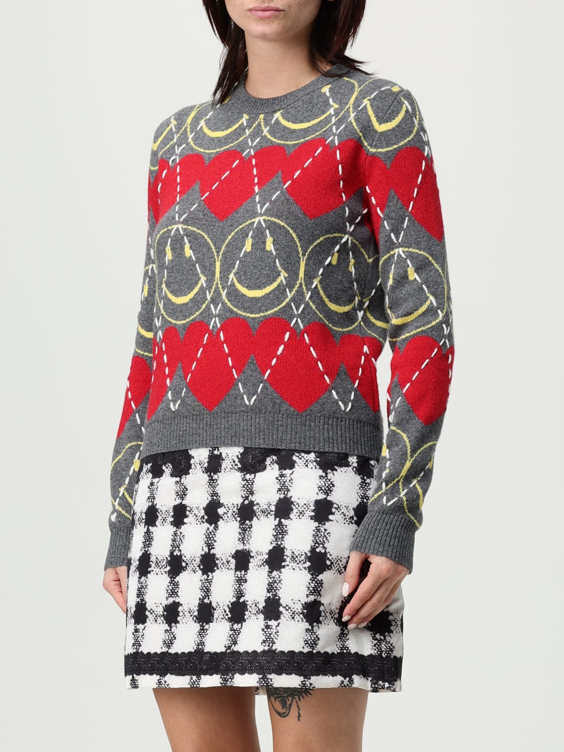 MOSCHINO COUTURE PULLOVER: Pullover damen Moschino Couture, Rot - Img 4