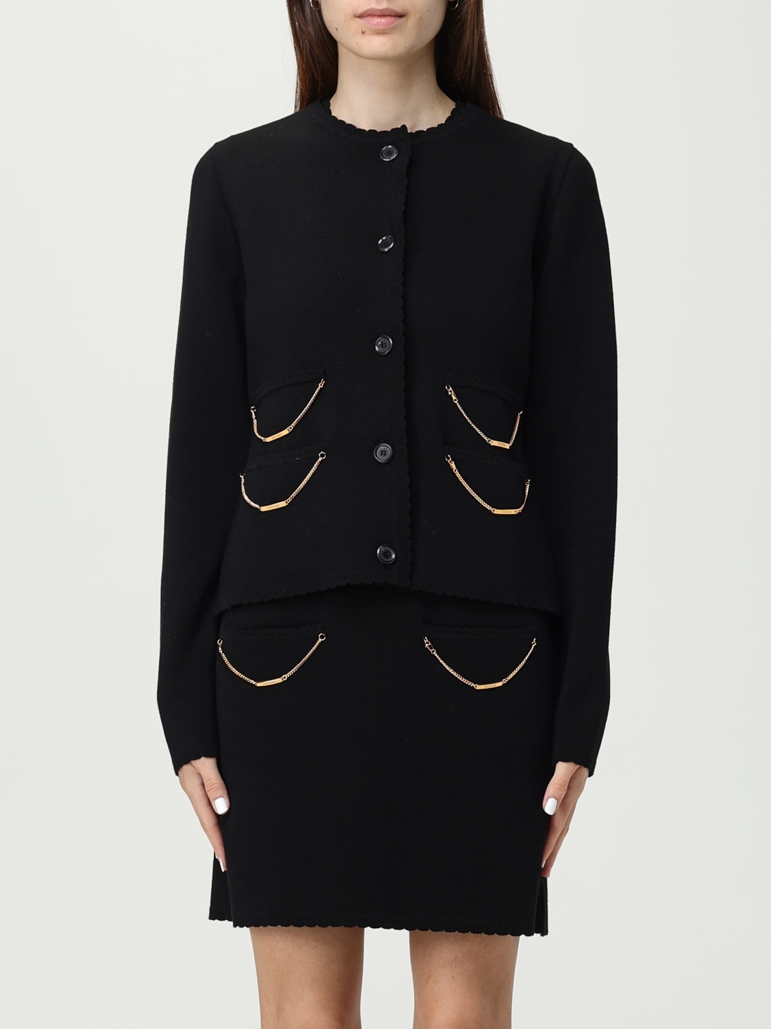 MOSCHINO COUTURE PULLOVER: Pullover damen Moschino Couture, Schwarz - Img 1