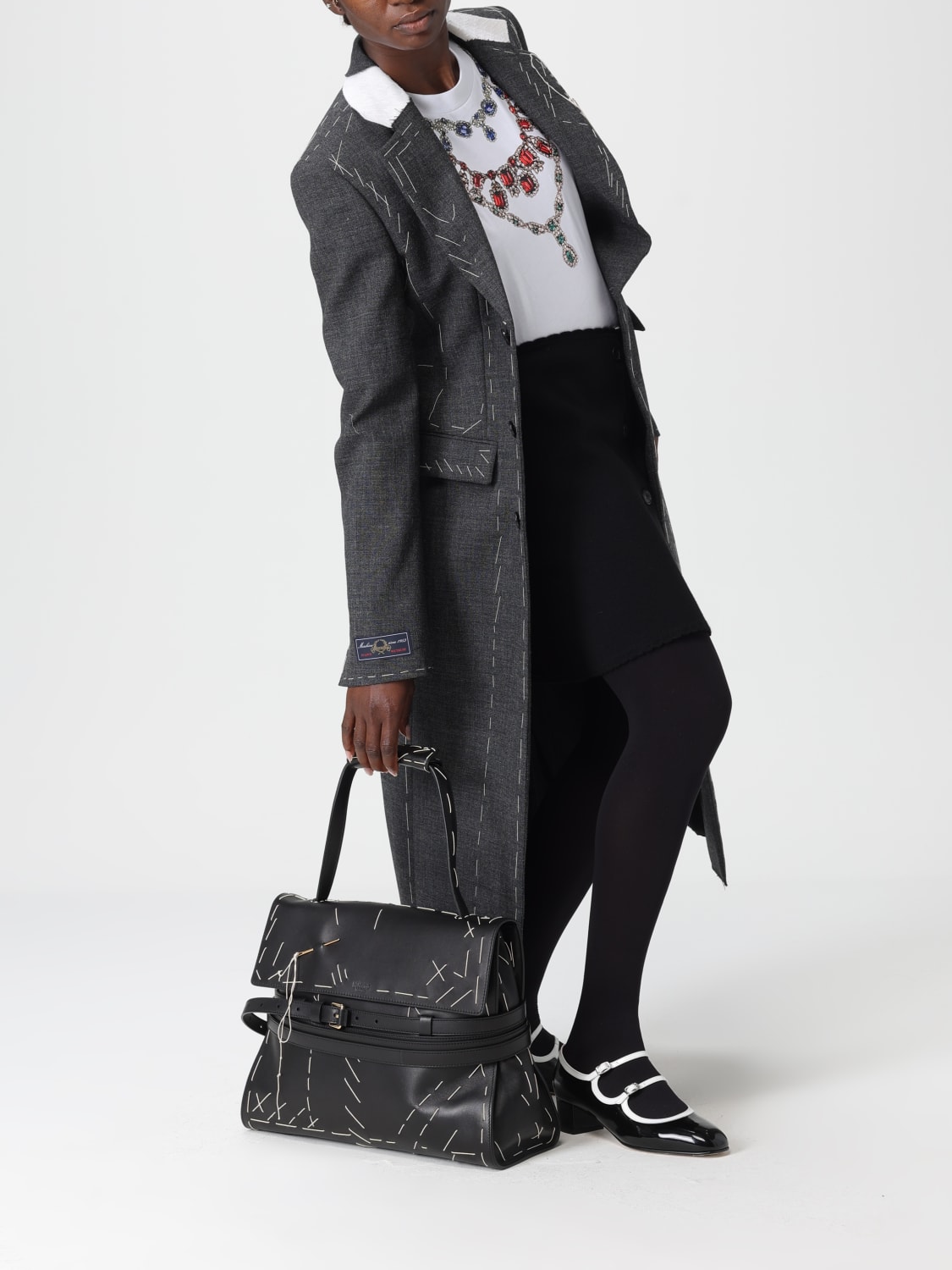 MOSCHINO COUTURE COAT: Coat woman Moschino Couture, Grey - Img 2