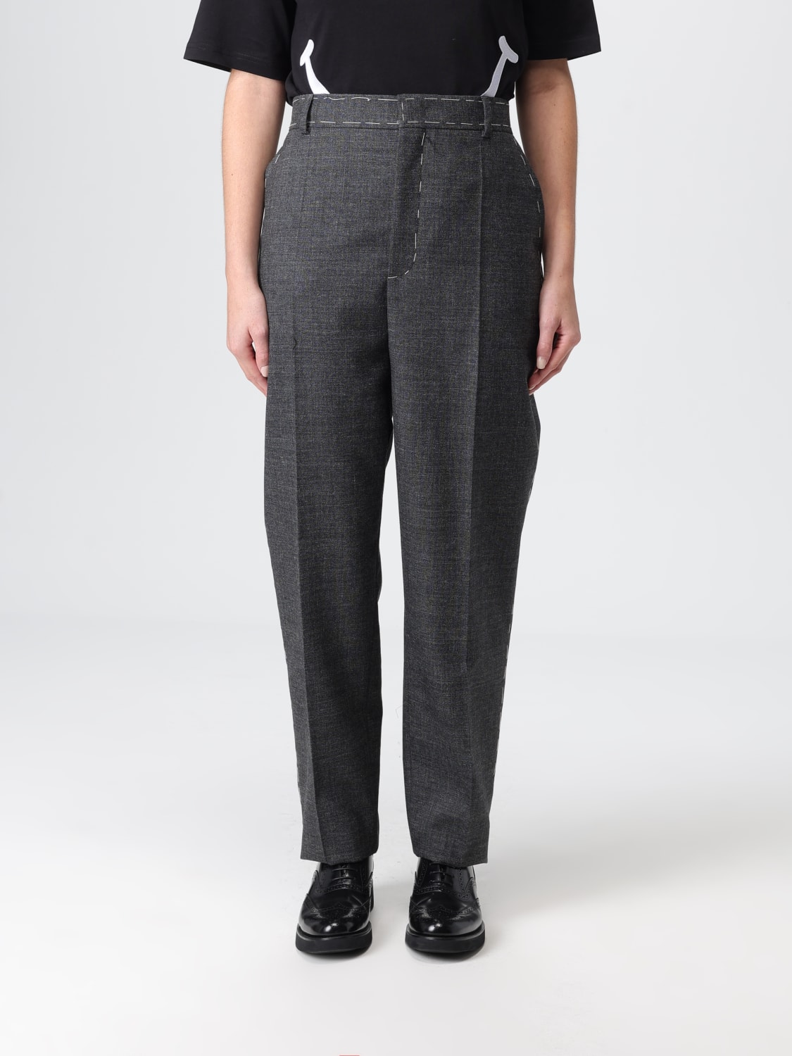 MOSCHINO COUTURE PANTS: Pants woman Moschino Couture, Grey - Img 1