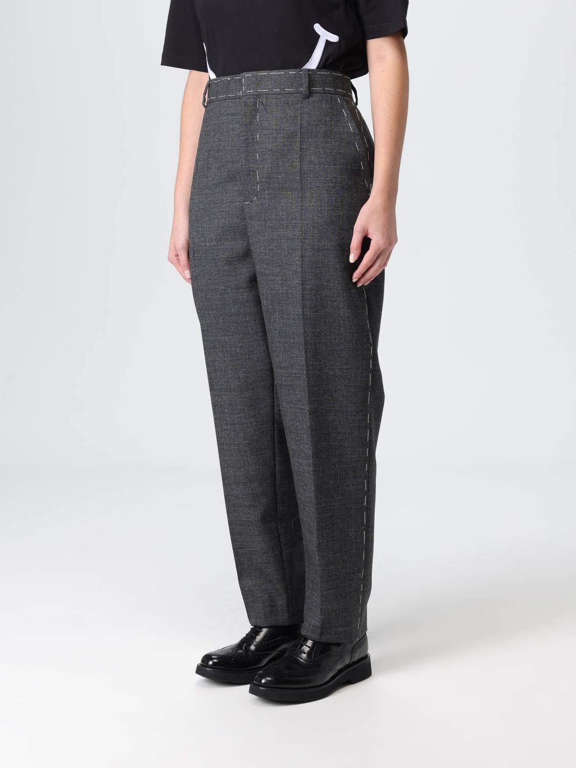 MOSCHINO COUTURE PANTS: Pants woman Moschino Couture, Grey - Img 4