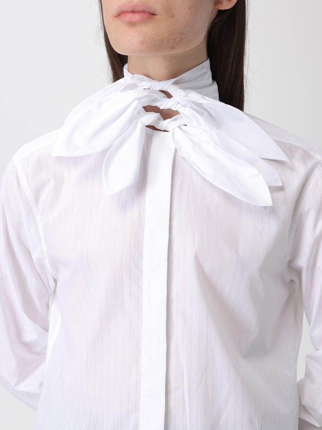 MOSCHINO COUTURE HEMDBLUSE: Hemdbluse damen Moschino Couture, Weiß - Img 5