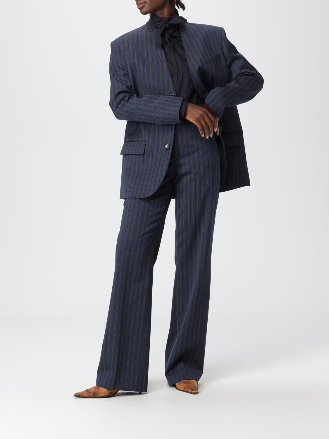 MOSCHINO COUTURE CAMICIA: Camicia Moschino Couture in cotone con fiocchi , Nero - Img 2