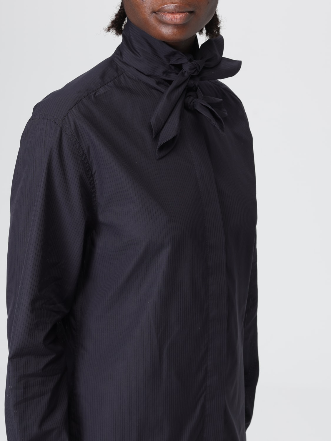 MOSCHINO COUTURE CAMICIA: Camicia Moschino Couture in cotone con fiocchi , Nero - Img 5