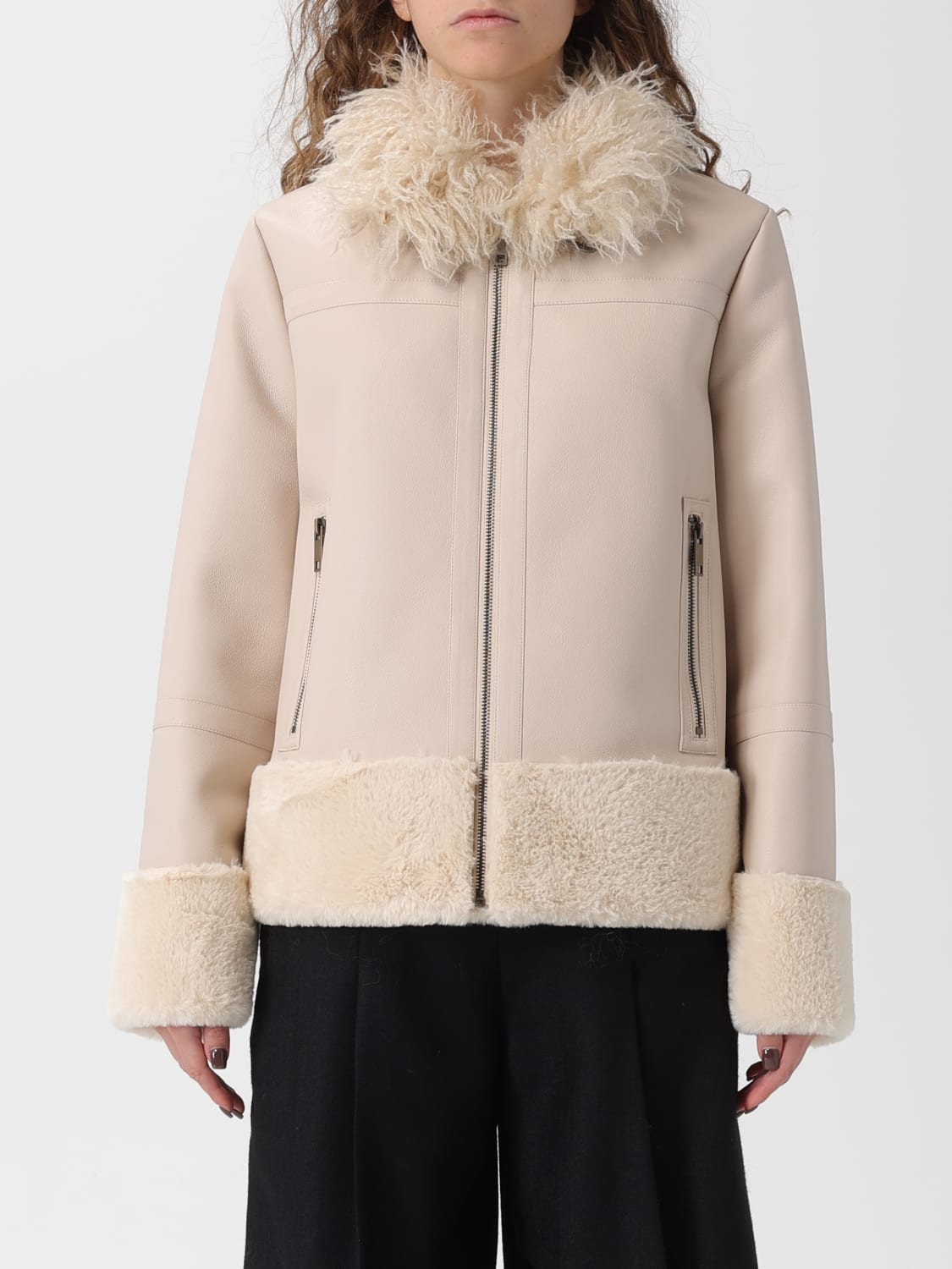 TWINSET JACKET: Jacket woman Twinset, Yellow Cream - Img 1