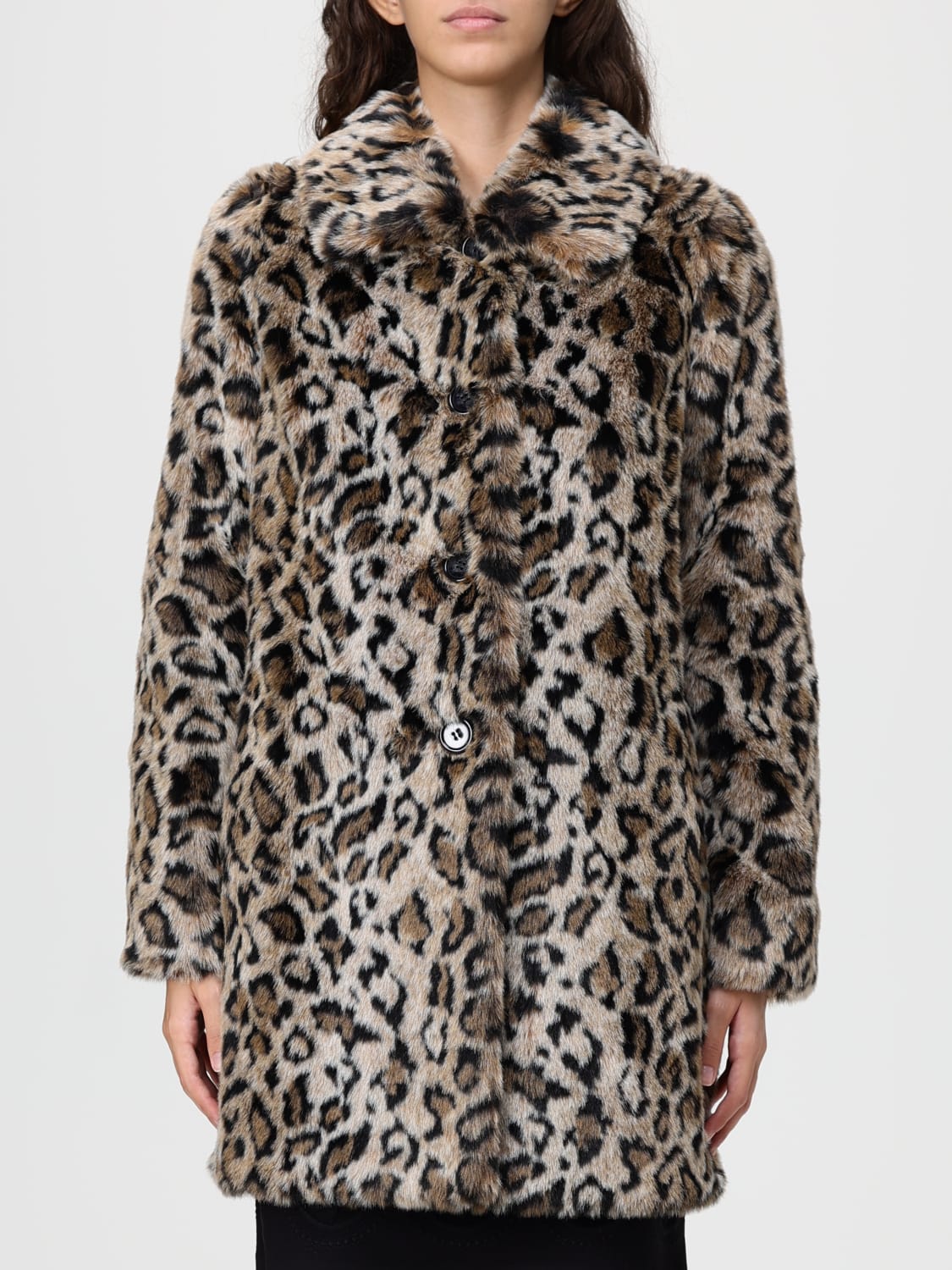 TWINSET FUR COAT: Coat woman Twinset, Multicolor - Img 1