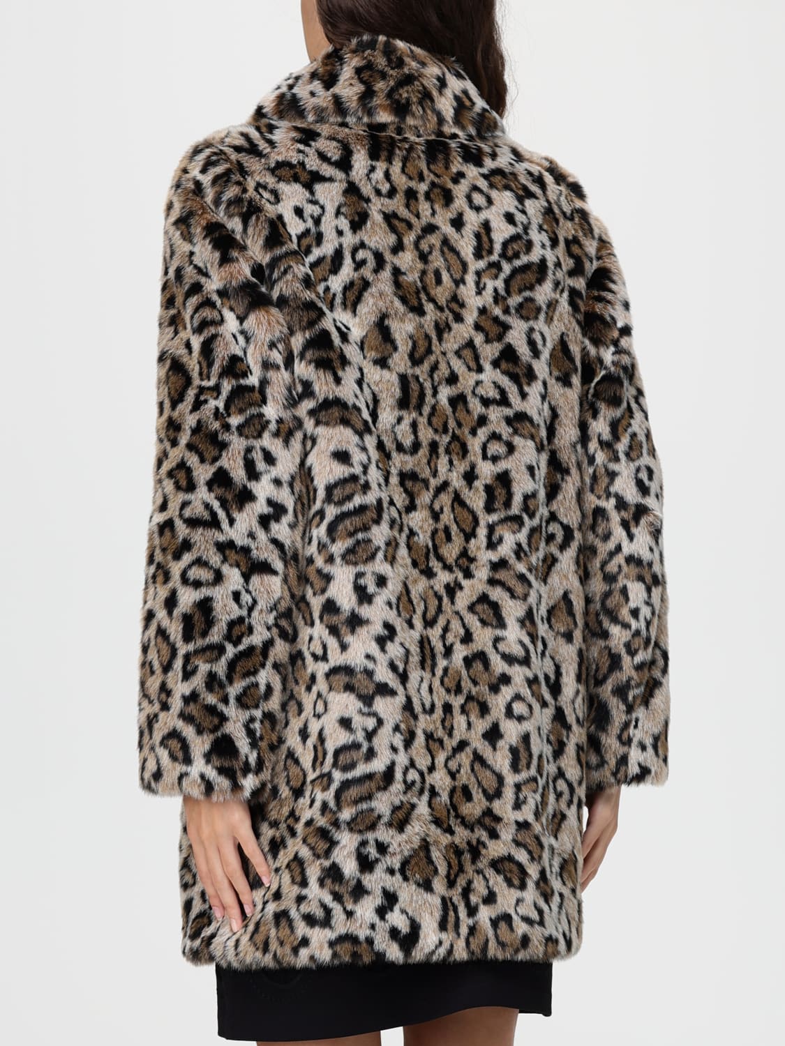 TWINSET FUR COAT: Coat woman Twinset, Multicolor - Img 2