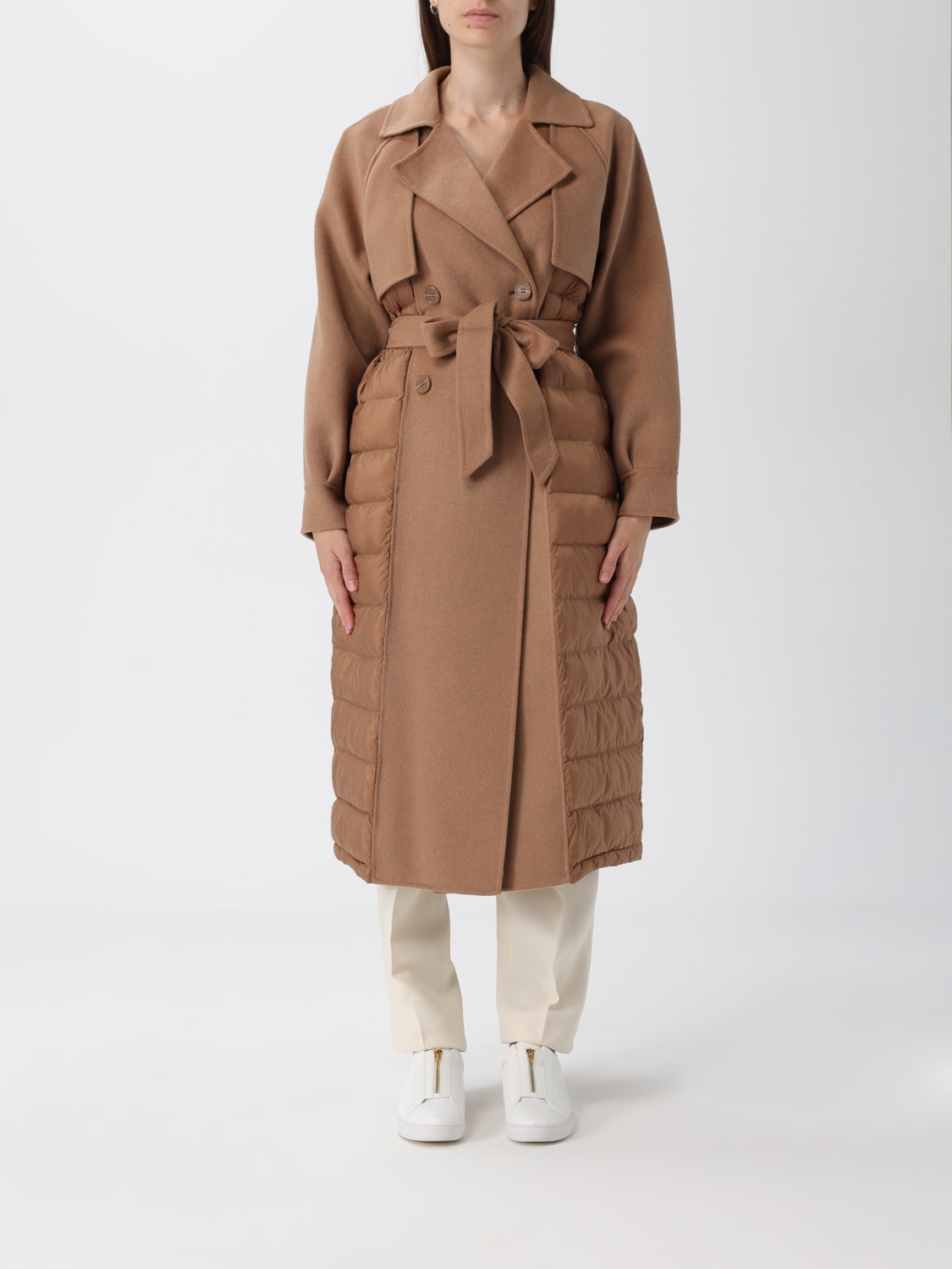 TWINSET COAT: Coat woman Twinset, Sand - Img 1