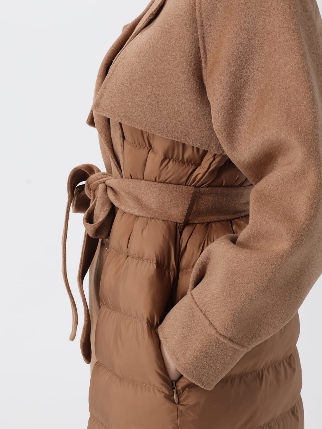 TWINSET COAT: Coat woman Twinset, Sand - Img 4