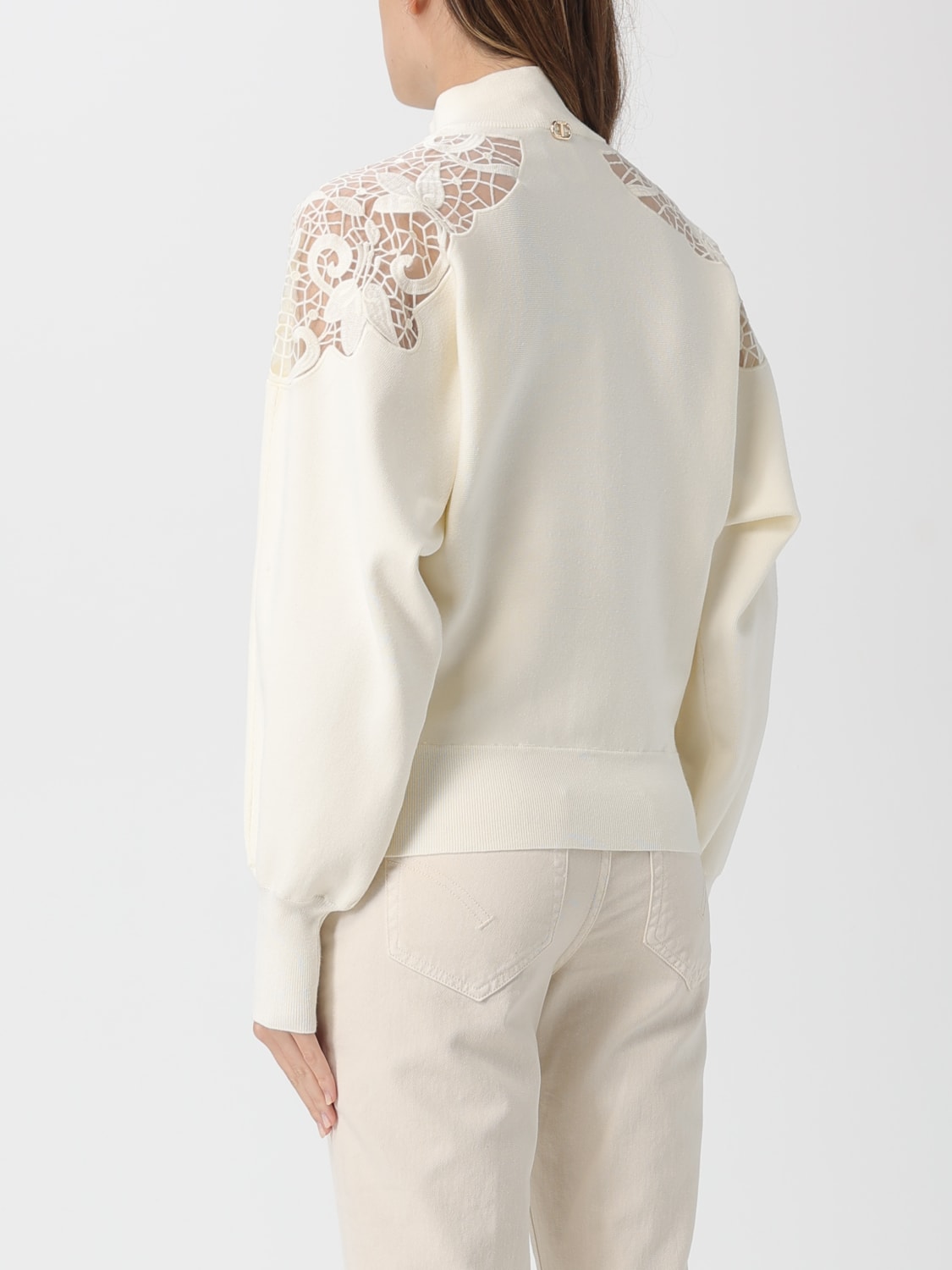 TWINSET SWEATER: Sweater woman Twinset, White - Img 2