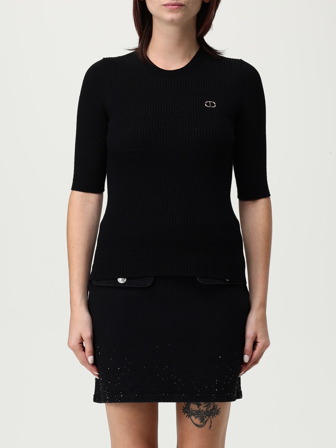 TWINSET TOP: Jersey mujer Twinset, Negro - Img 1