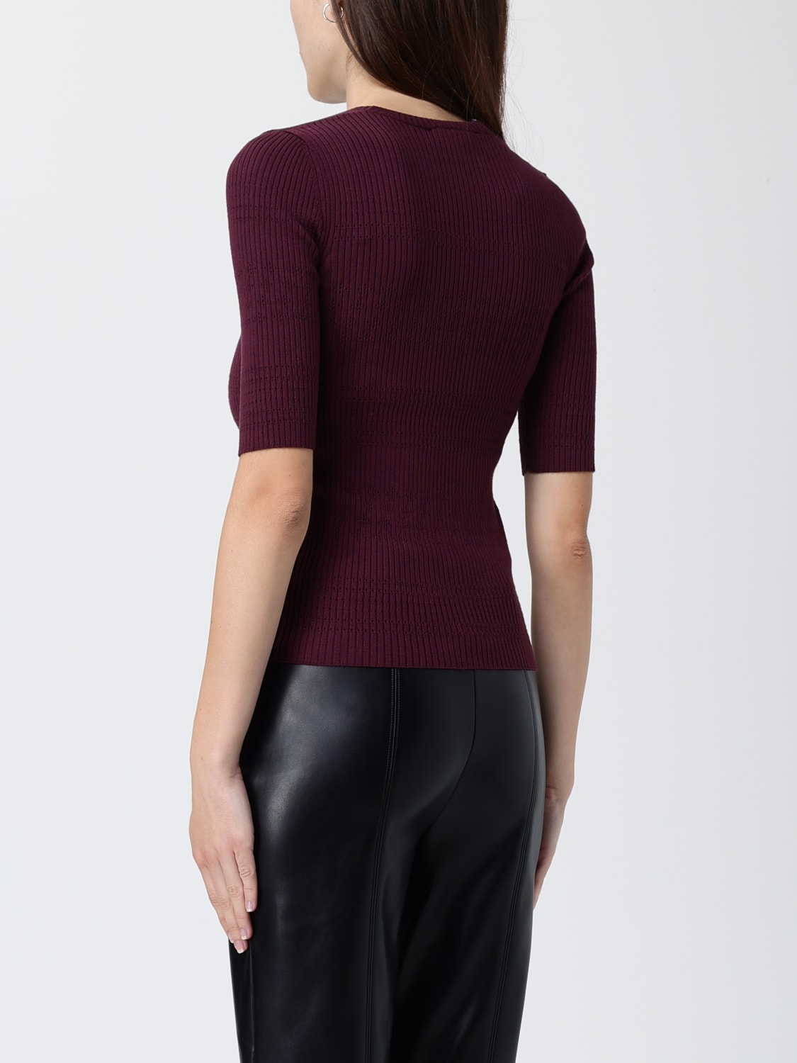 TWINSET TOP: Sweater woman Twinset, Violet - Img 2