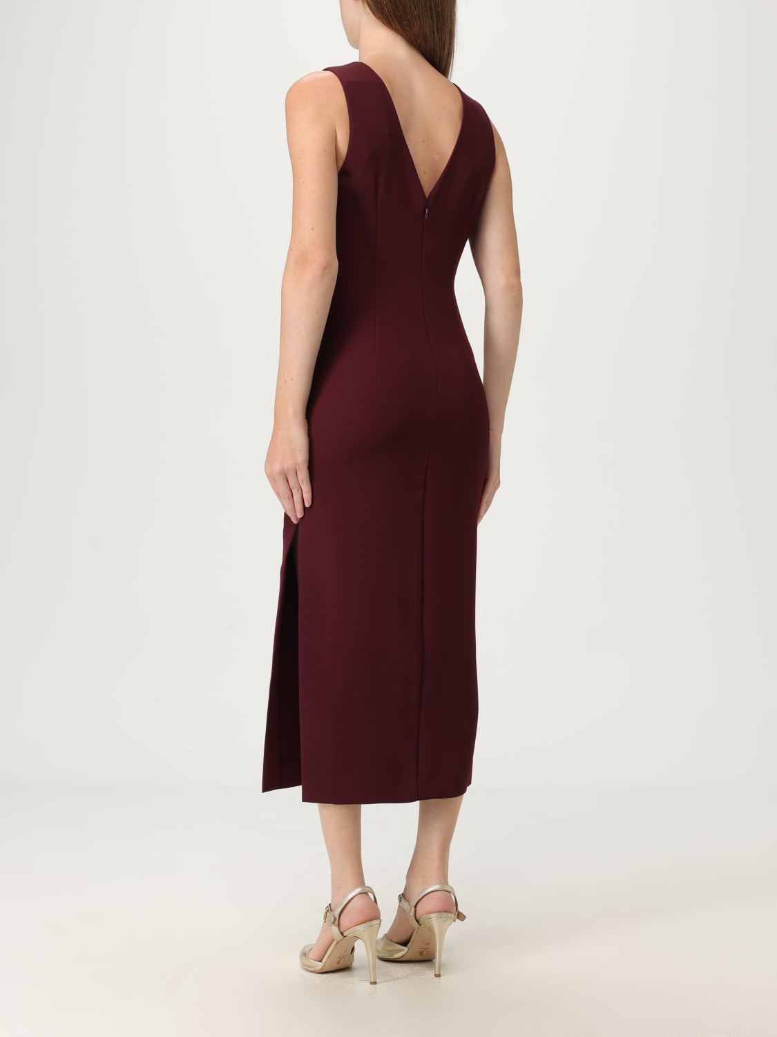 TWINSET DRESS: Dress woman Twinset, Burgundy - Img 2