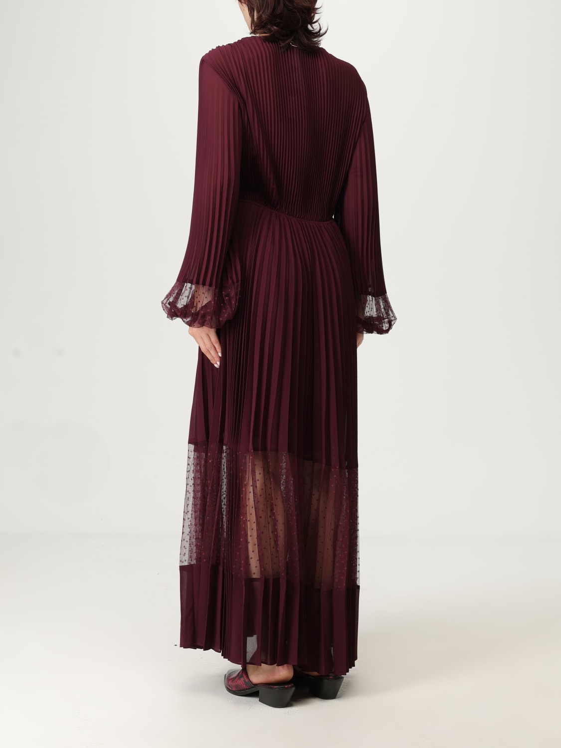 TWINSET DRESS: Dress woman Twinset, Burgundy - Img 2