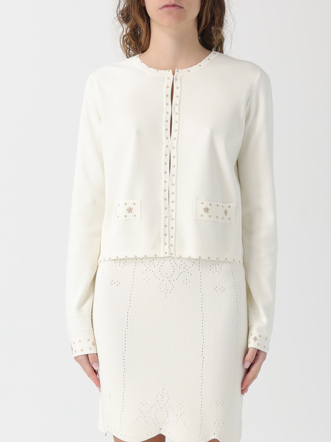 TWINSET SWEATER: Sweater woman Twinset, White - Img 1