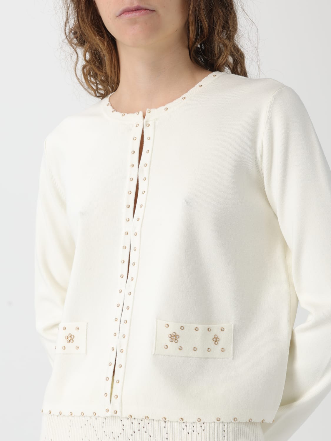 TWINSET SWEATER: Sweater woman Twinset, White - Img 3