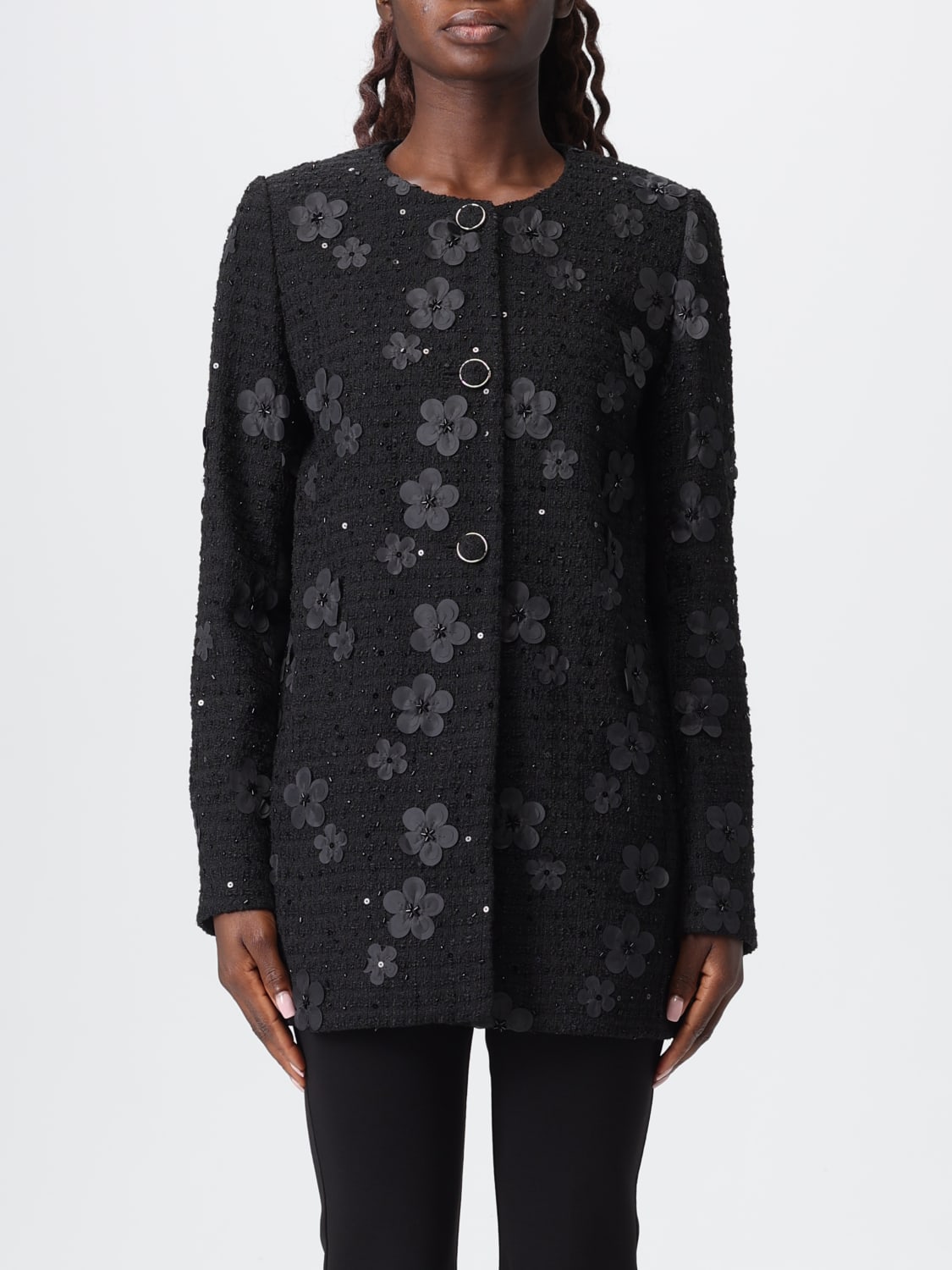 TWINSET COAT: Coat woman Twinset, Black - Img 1