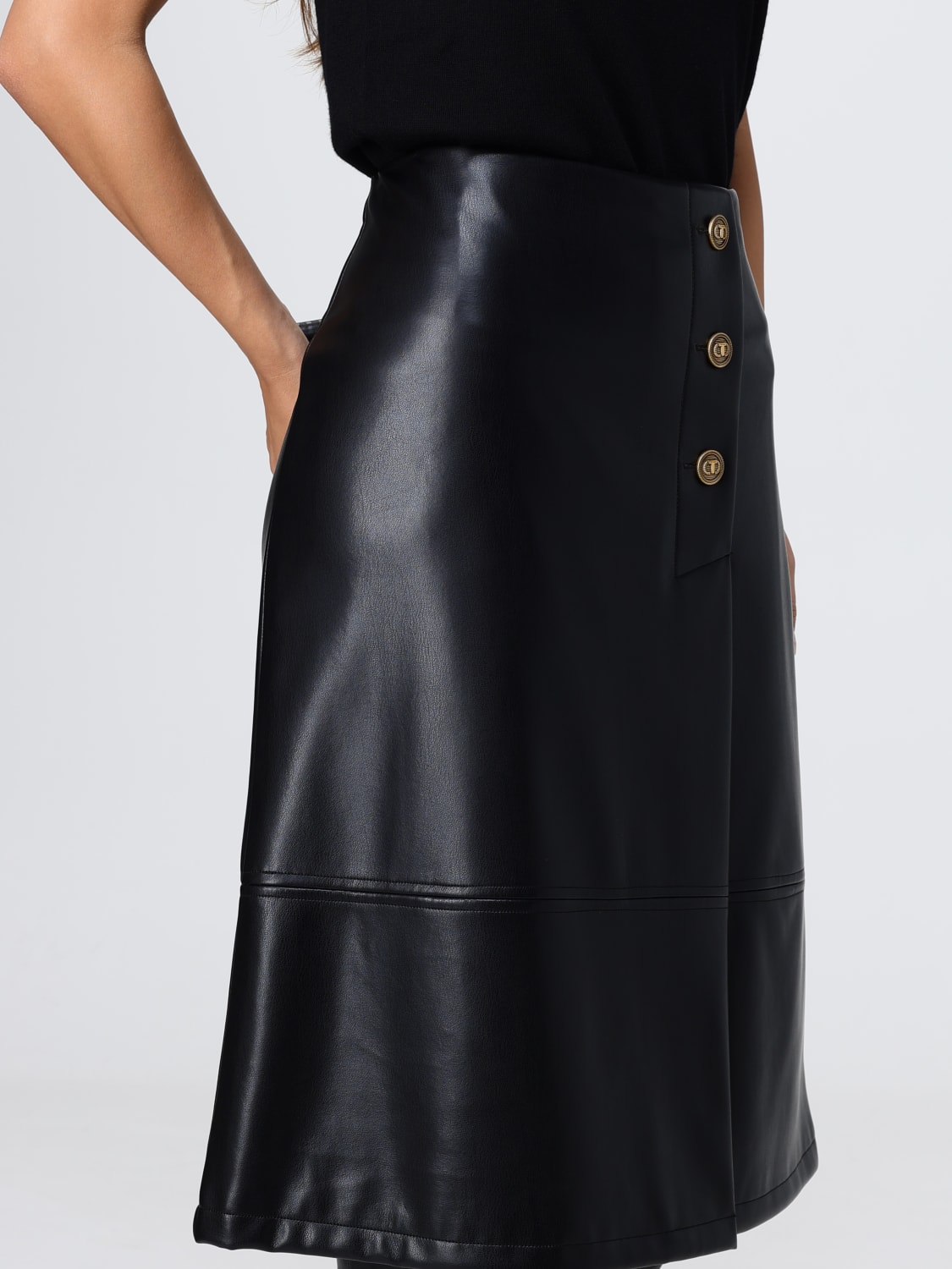 TWINSET FALDA: Falda mujer Twinset, Negro - Img 3