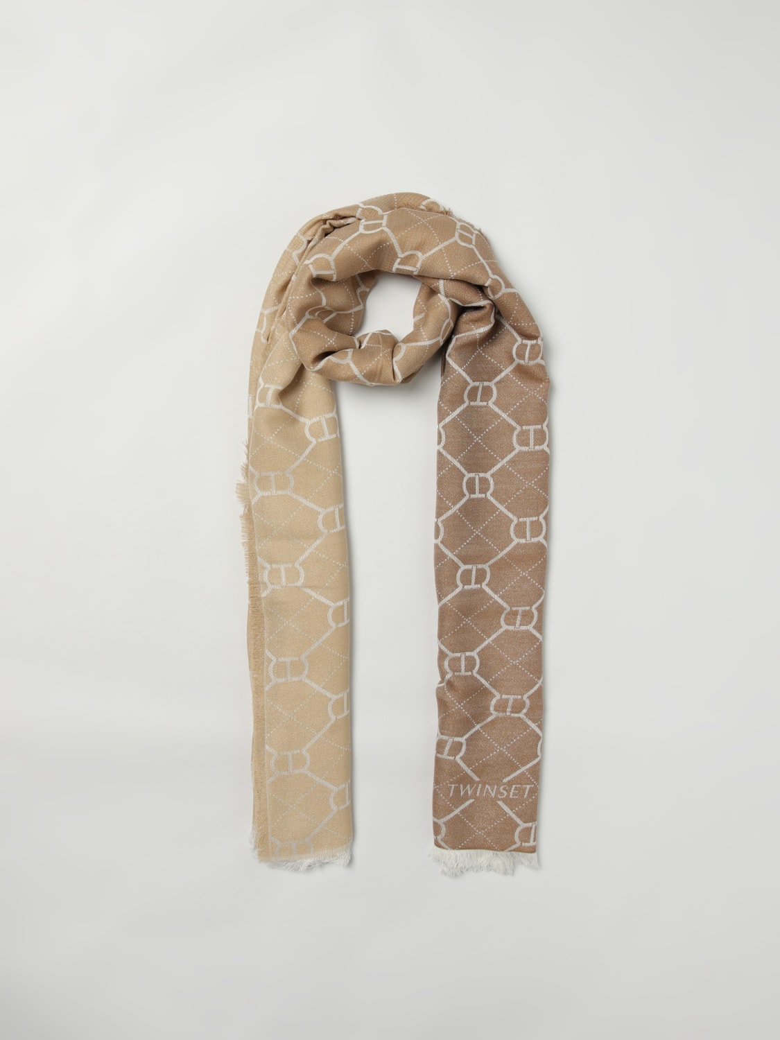 TWINSET SCARF: Scarf woman Twinset, Beige - Img 2