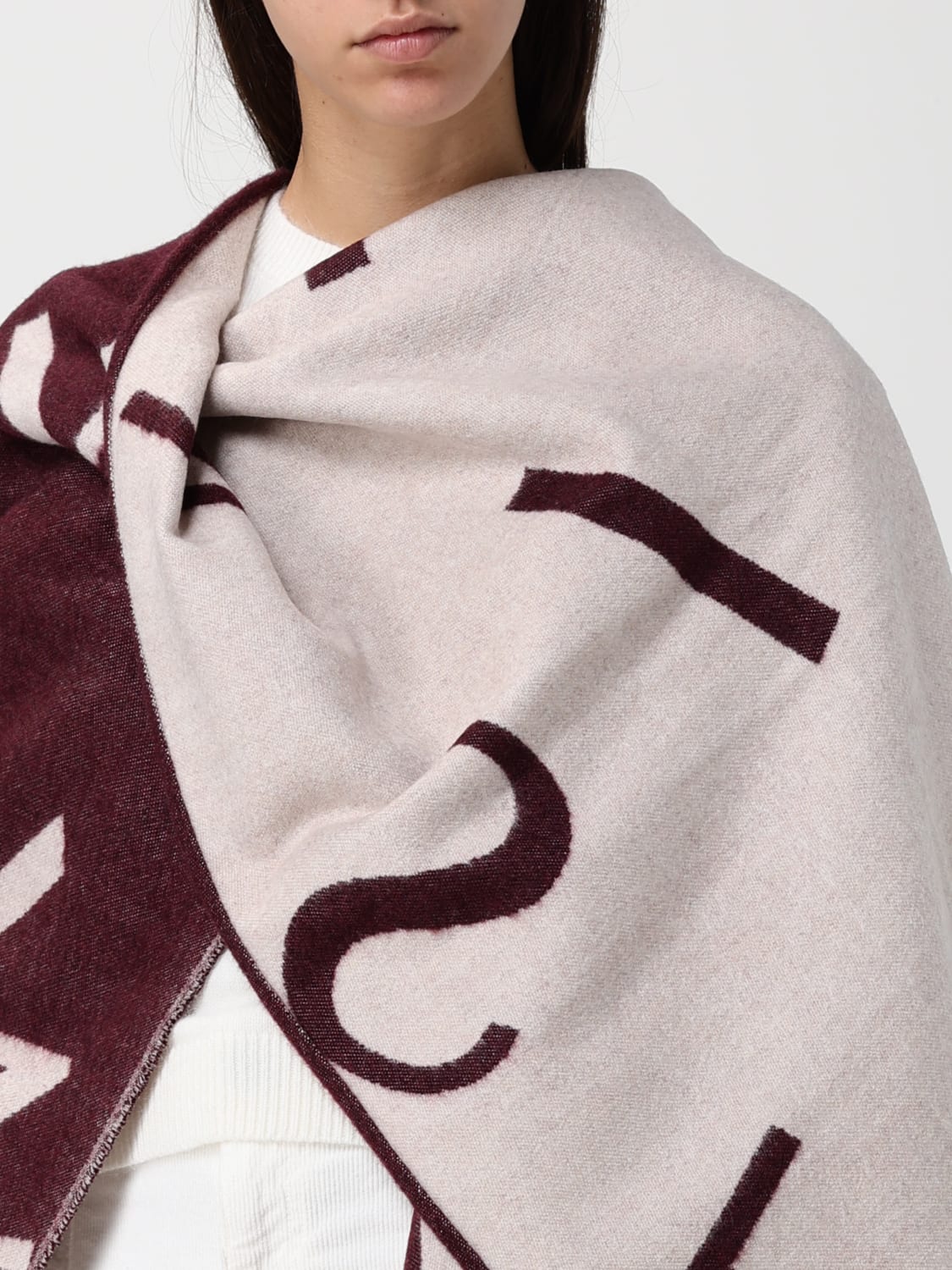 TWINSET SCARF: Scarf woman Twinset, Burgundy - Img 4