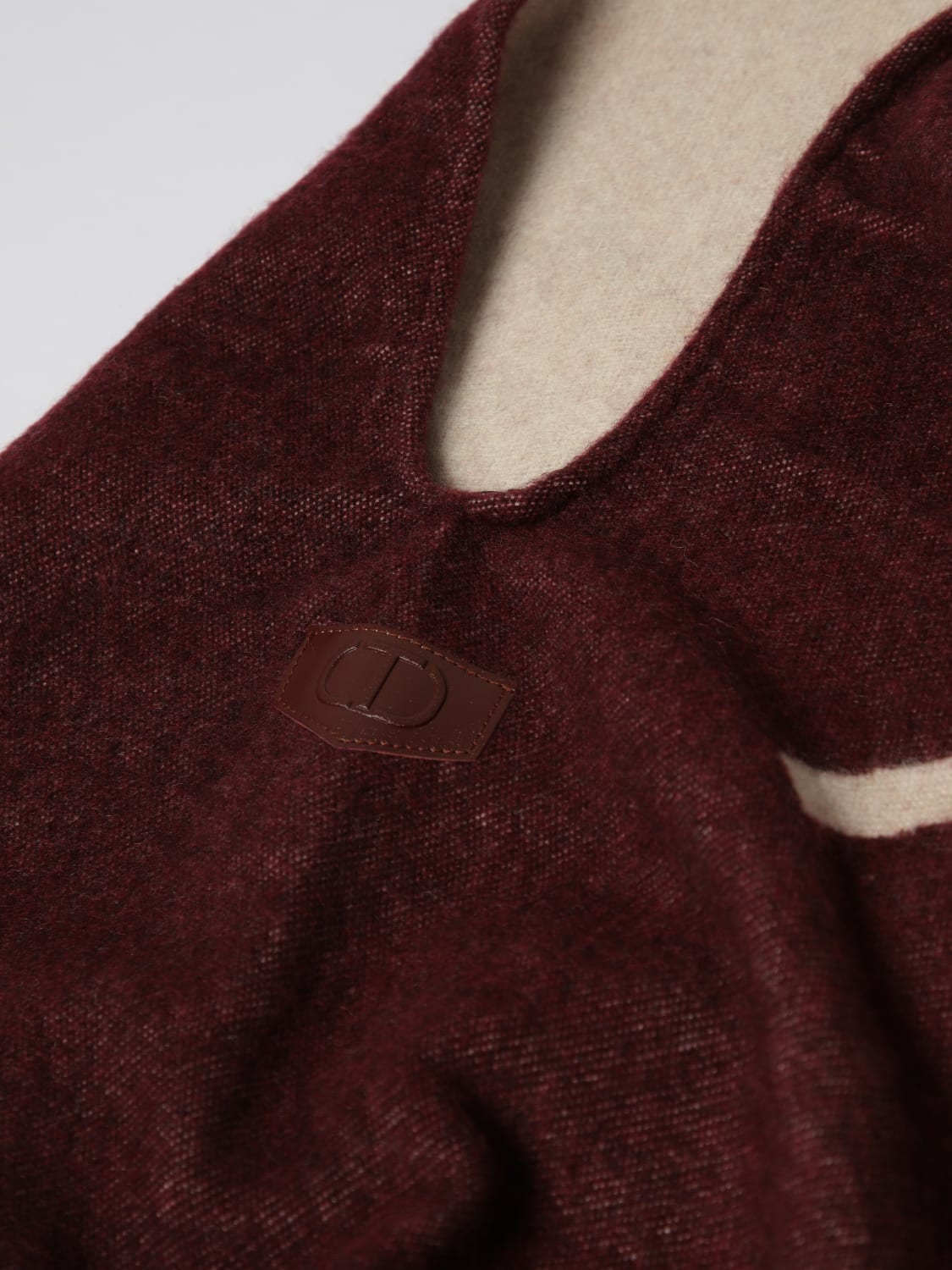 TWINSET SCARF: Scarf woman Twinset, Burgundy - Img 5