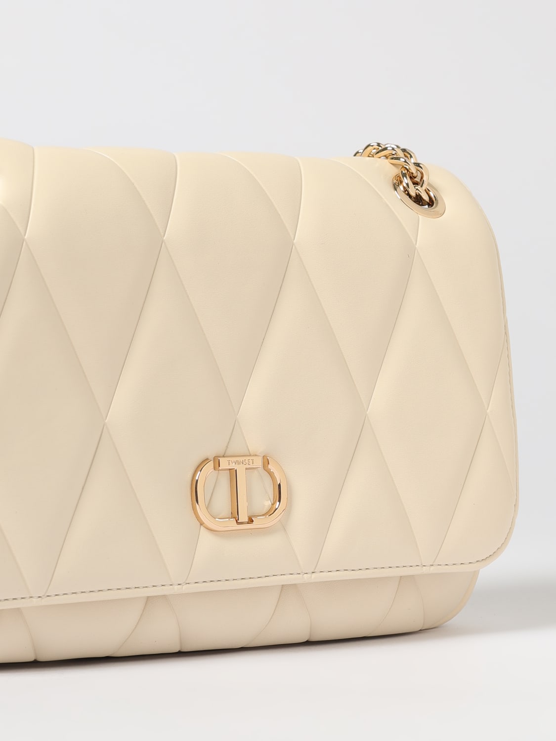 TWINSET SAC BANDOULIÈRE: Sac porté épaule femme Twinset, Jaune Crème - Img 3