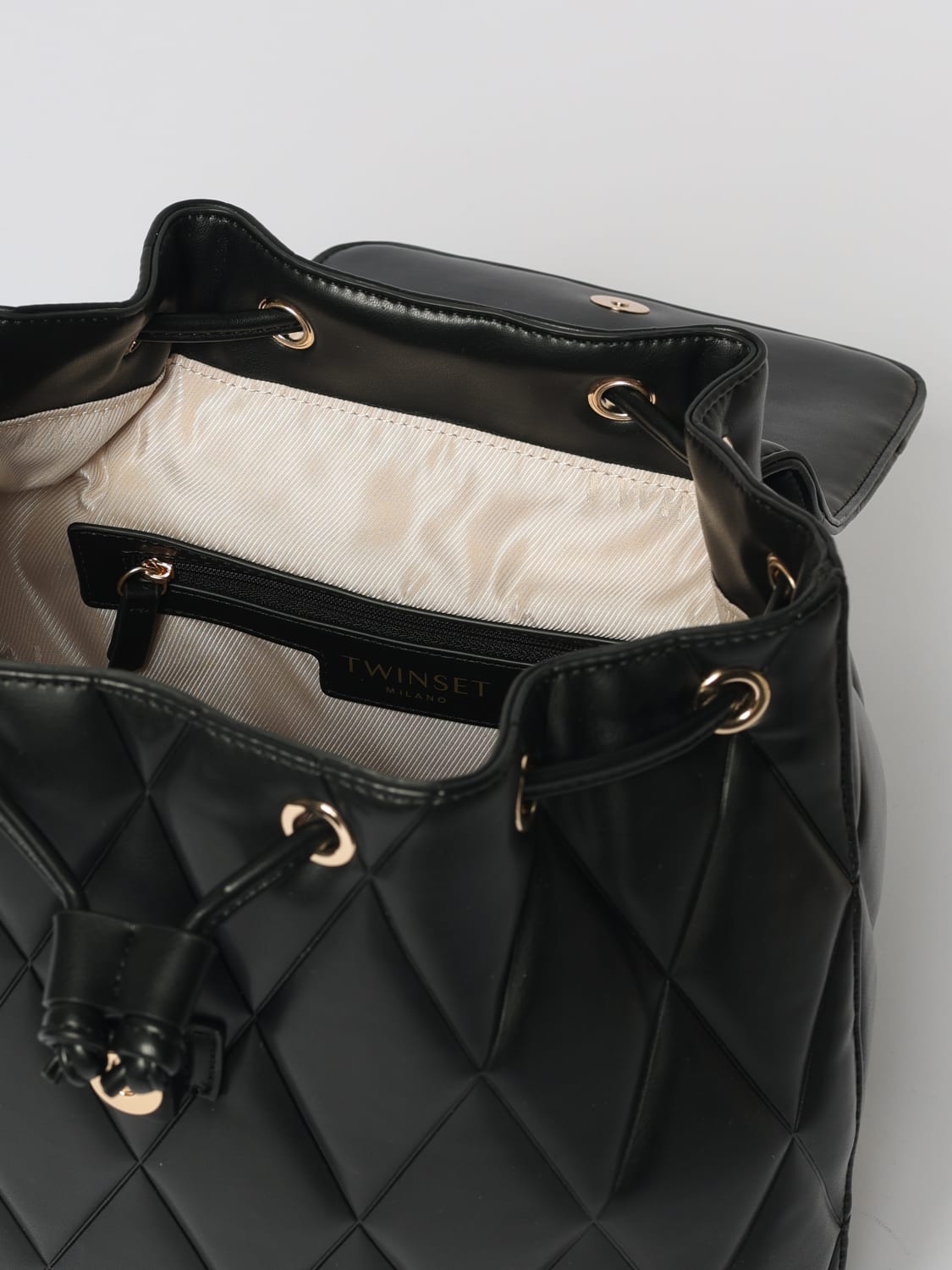 TWINSET BACKPACK: Shoulder bag woman Twinset, Black - Img 4