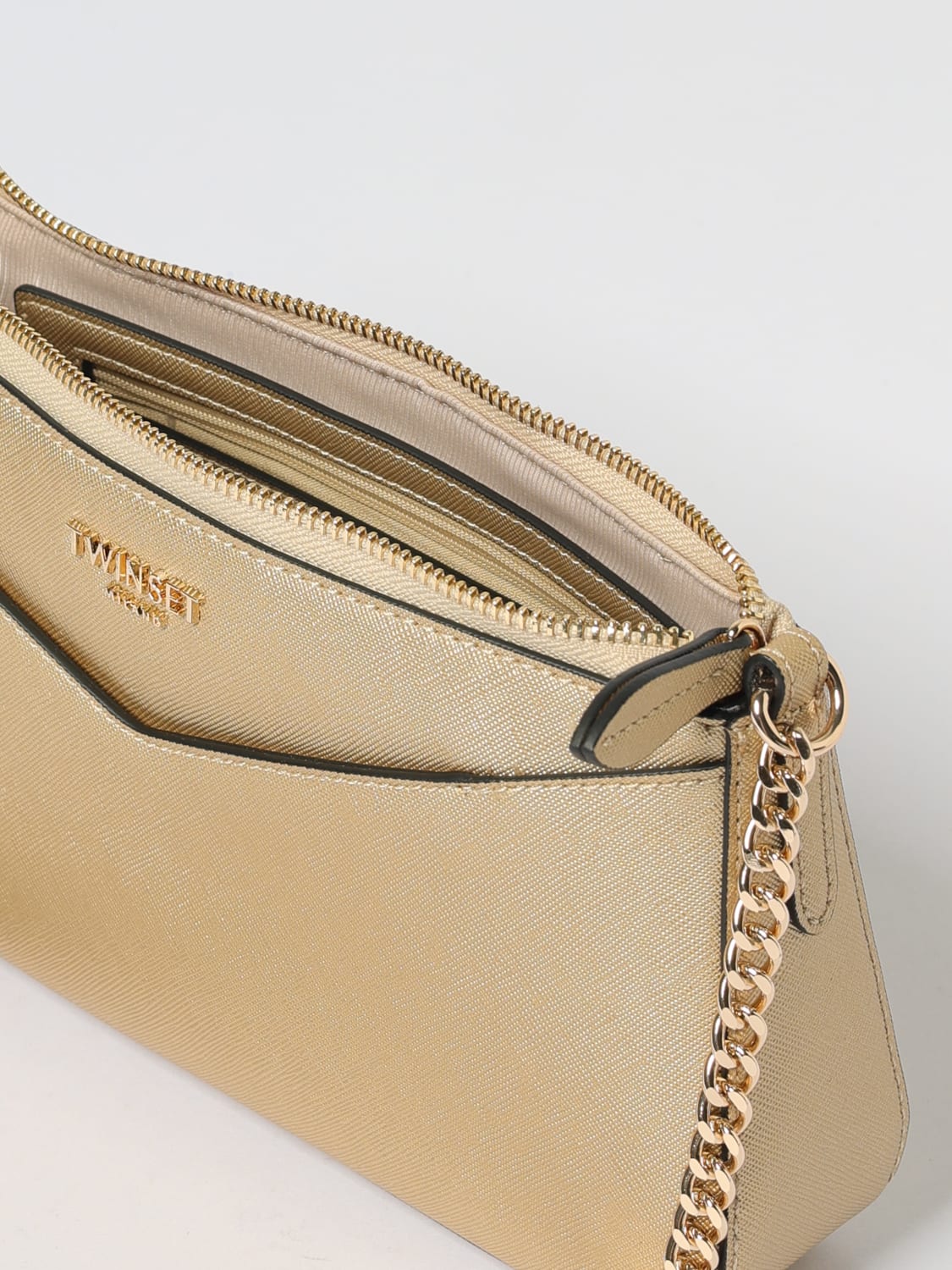TWINSET SCHULTERTASCHE: Schultertasche damen Twinset, Gold - Img 3