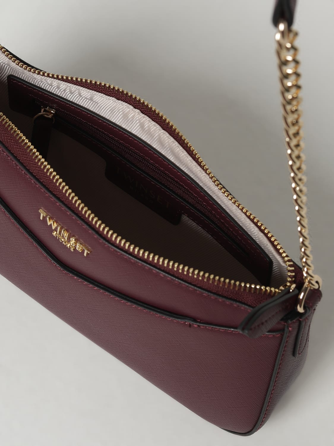 TWINSET BOLSO DE HOMBRO: Bolso de hombro mujer Twinset, Color Vino - Img 3