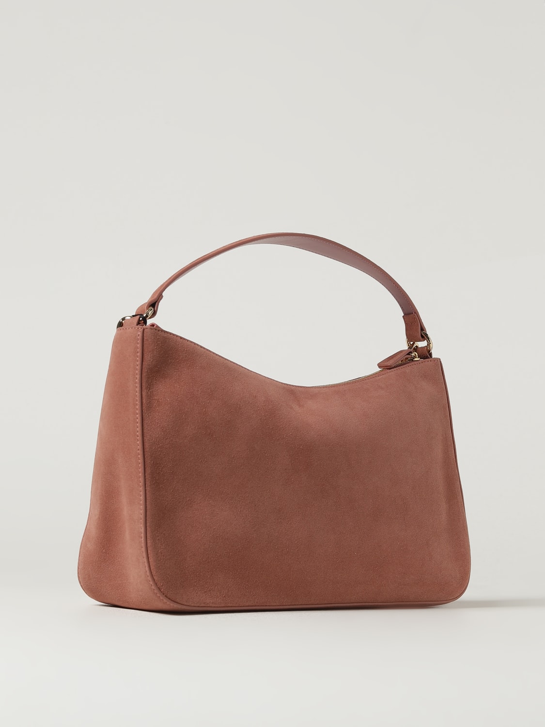 TWINSET BORSA A MANO: Borsa a mano Liliane in pelle scamosciata Twinset, Rosa - Img 2