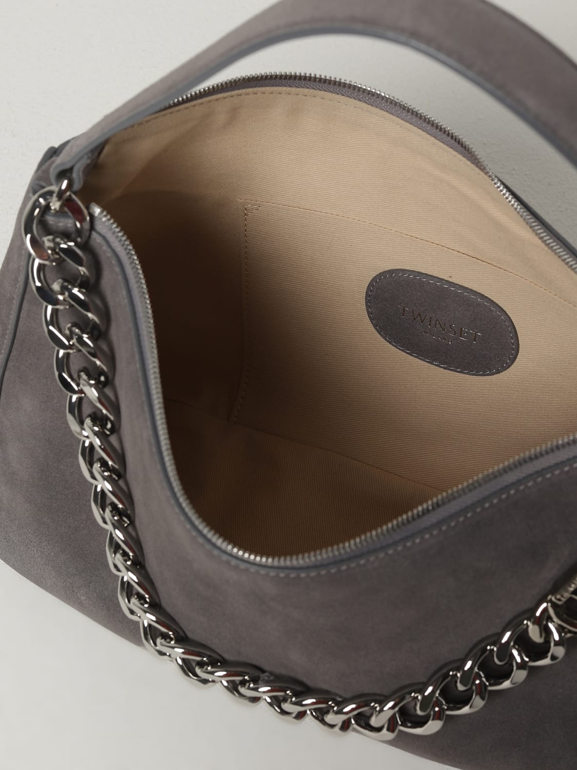 TWINSET HANDBAG: Shoulder bag woman Twinset, Grey - Img 3