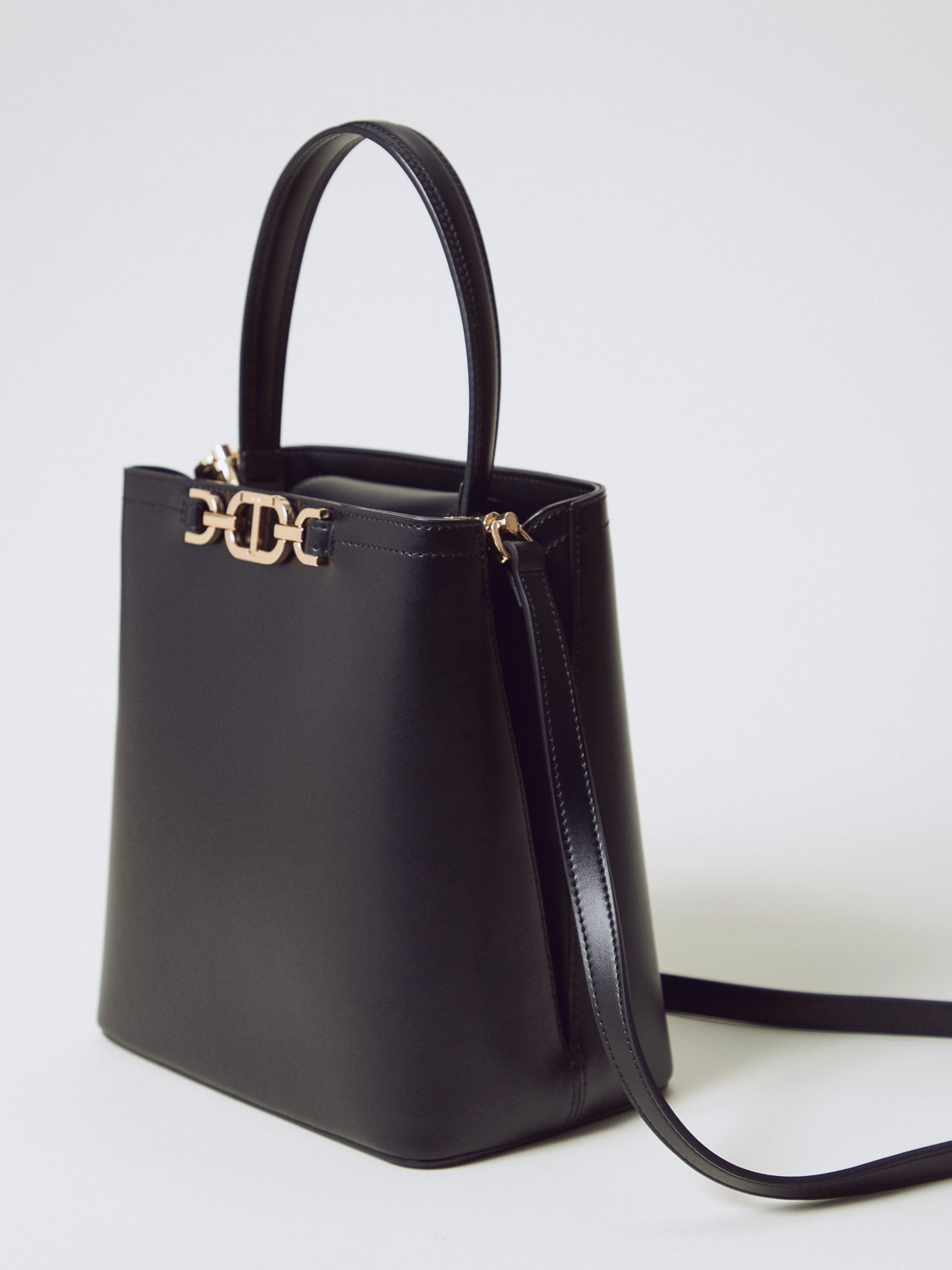 TWINSET HANDTASCHE: Schultertasche damen Twinset, Schwarz - Img 3