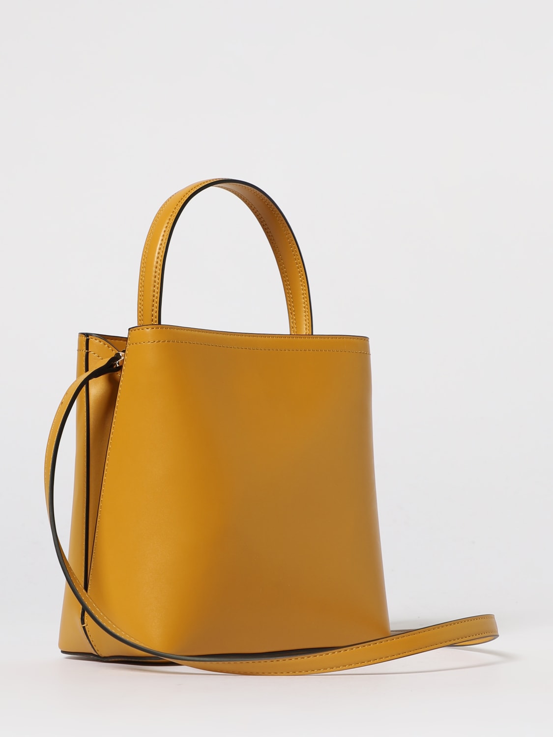 TWINSET BORSA A MANO: Borsa 'First Class' piccola con morsetto Oval T Twinset, Senape - Img 2