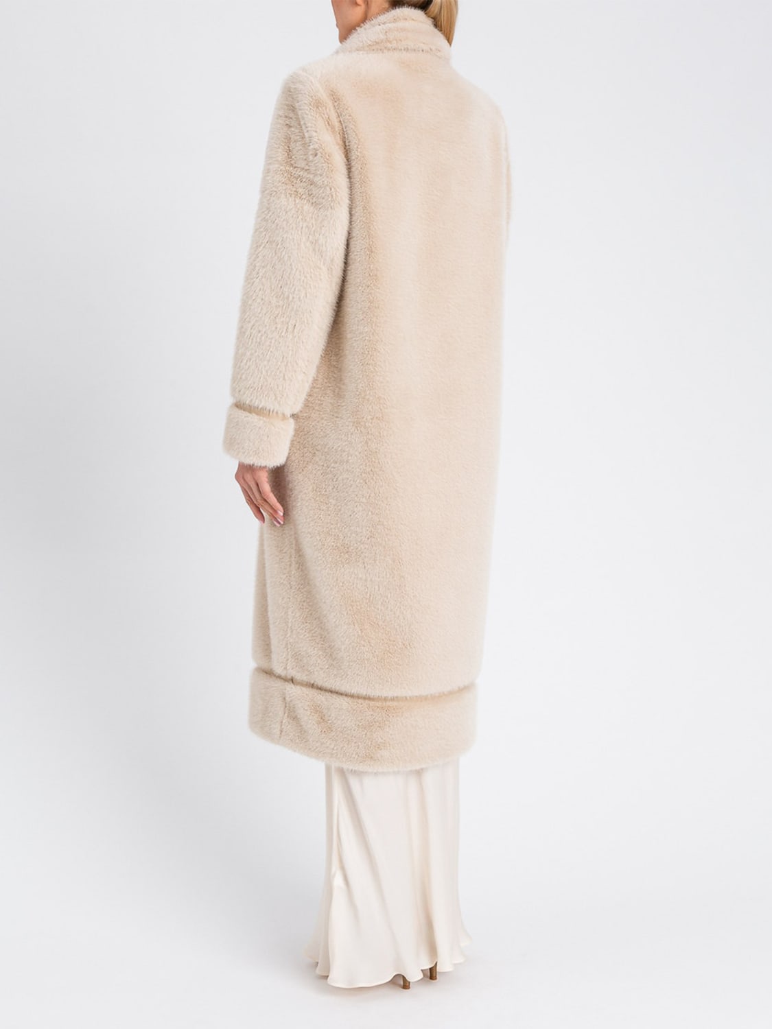 TWINSET ABRIGO DE PIEL: Abrigo mujer Twinset, Natural - Img 3