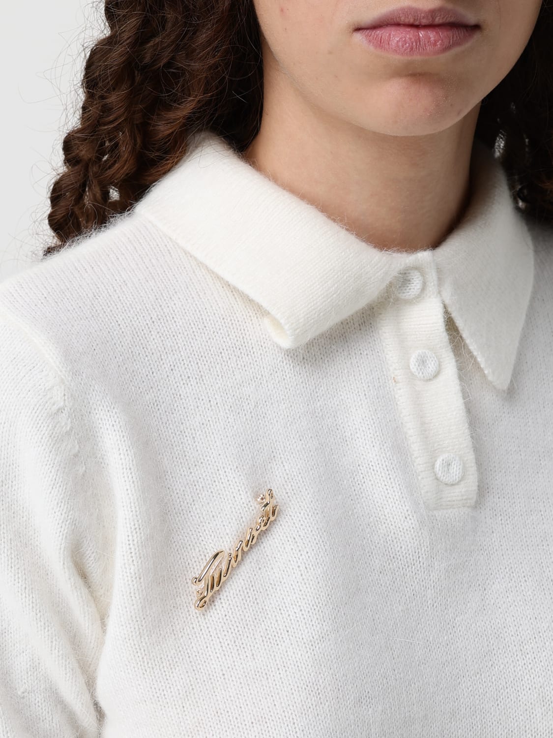 TWINSET POLO: Jersey mujer Twinset, Hielo - Img 3