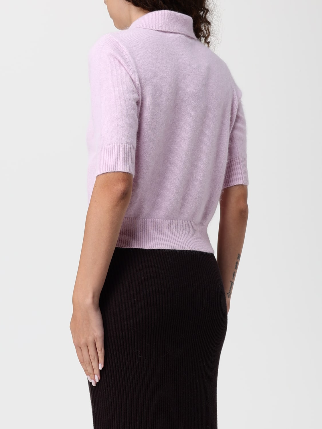 TWINSET POLO SHIRT: Sweater woman Twinset, Lilac - Img 2