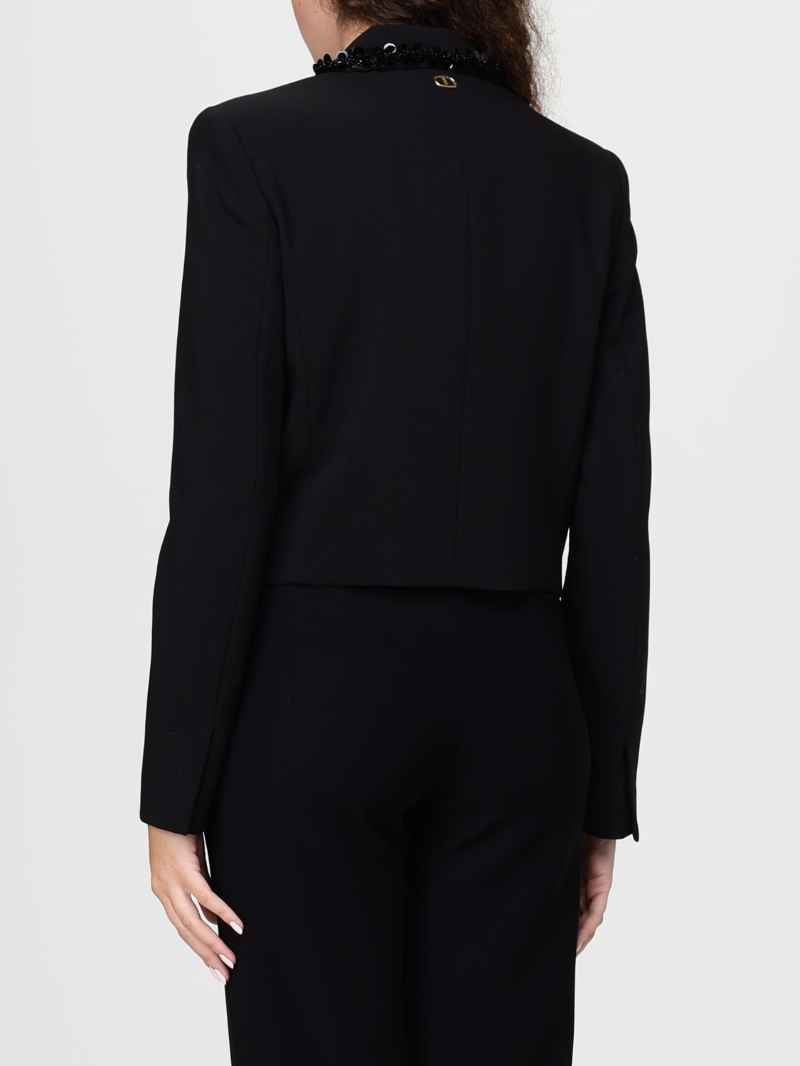 TWINSET CHAQUETA: Americana mujer Twinset, Negro - Img 2