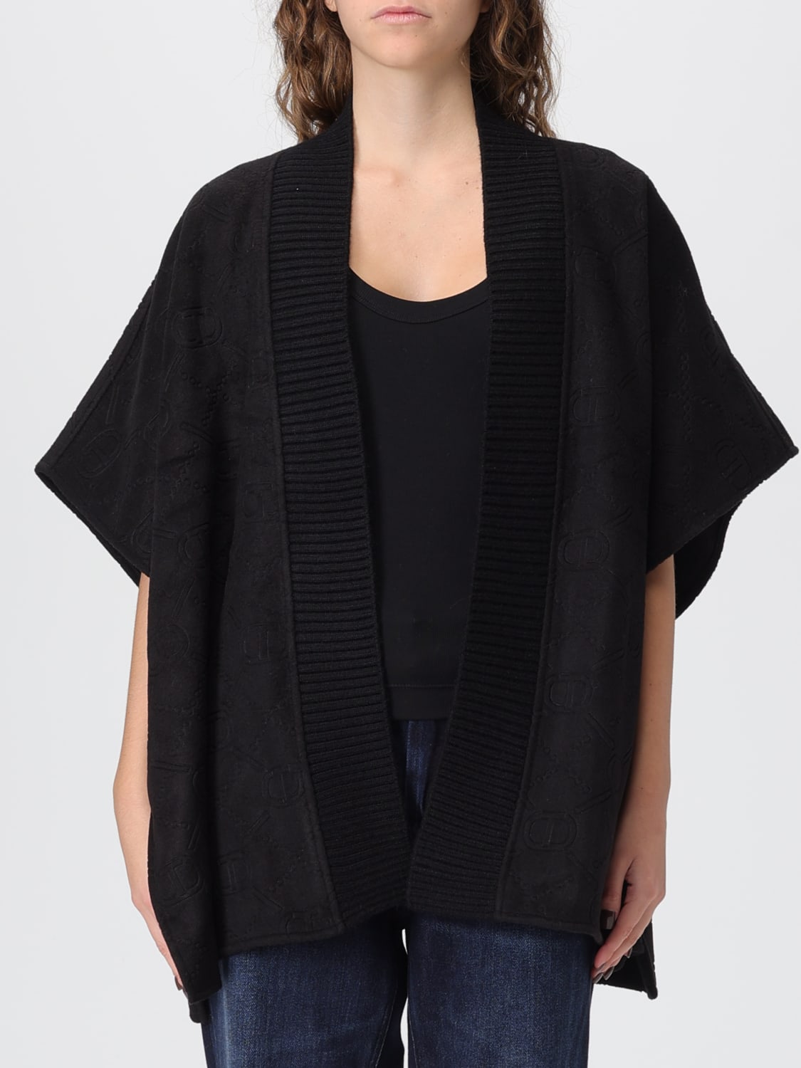 TWINSET JERSEY: Capa mujer Twinset, Negro - Img 1