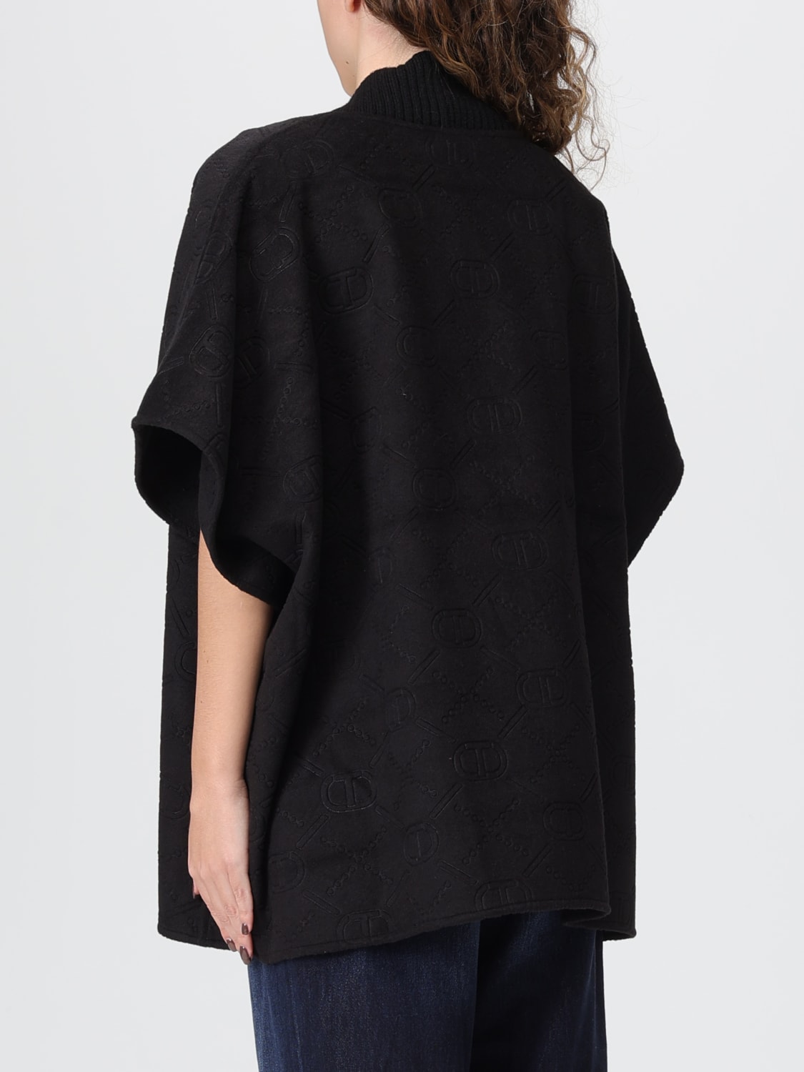 TWINSET JERSEY: Capa mujer Twinset, Negro - Img 2