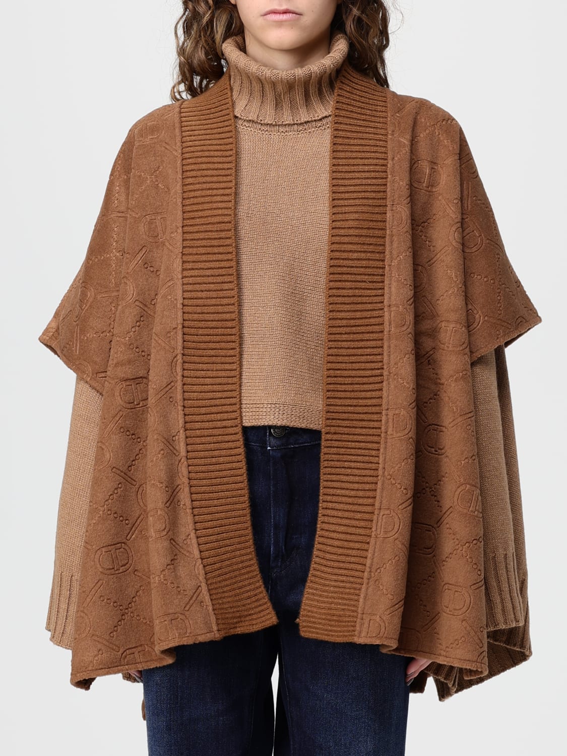 TWINSET JERSEY: Capa mujer Twinset, Nata - Img 1