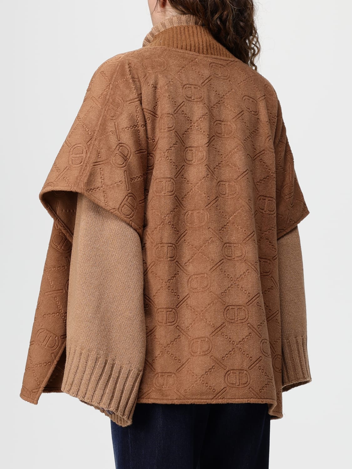 TWINSET JERSEY: Capa mujer Twinset, Nata - Img 2